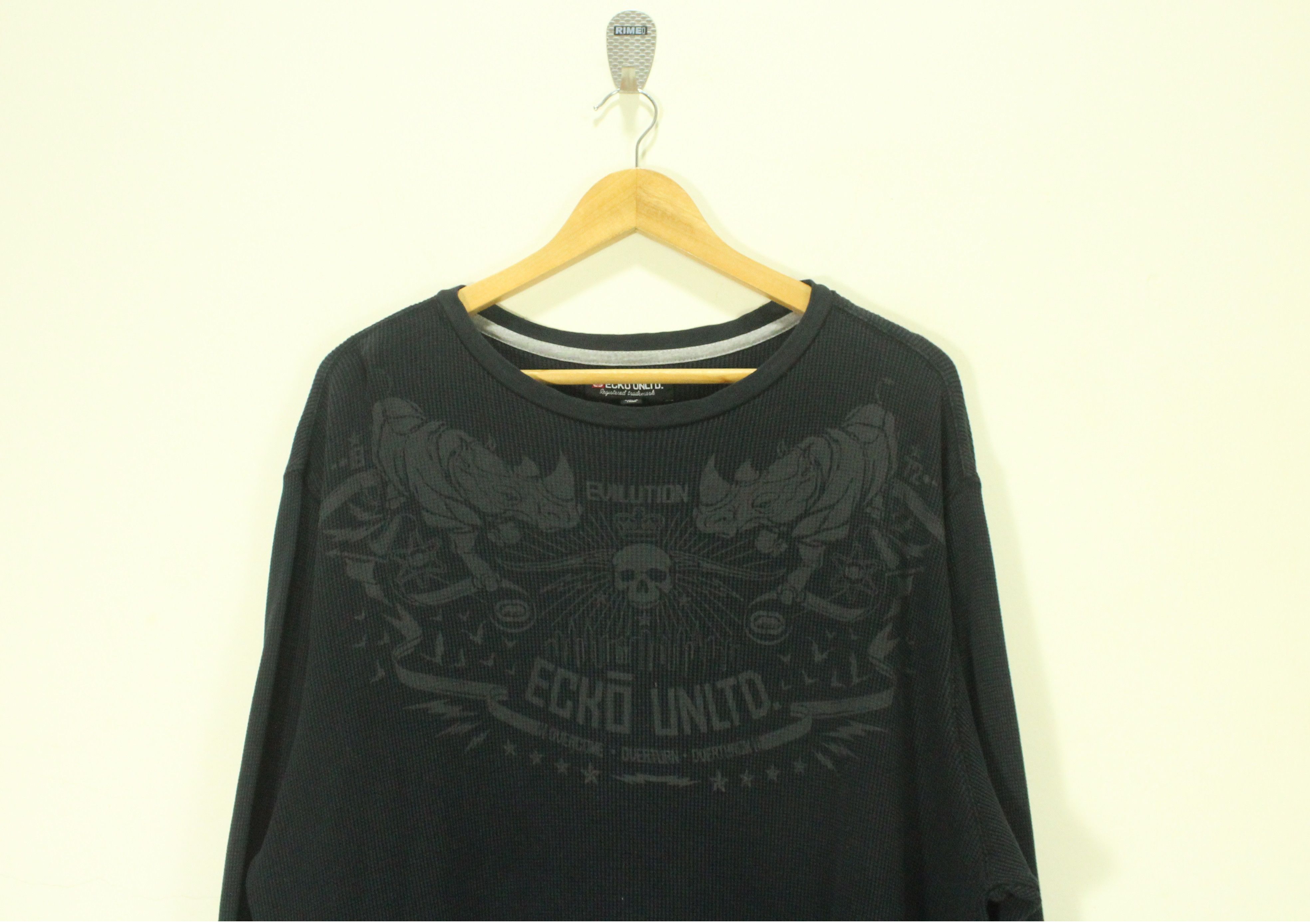 Ecko Unltd. Distressed Thrashed Vintage ECKOUNLTD Skull Thermal ERD Size US M / EU 48-50 / 2 - 1 Thumbnail