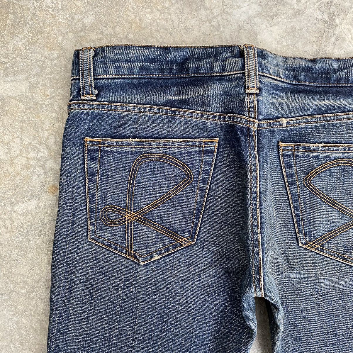 Japanese Brand Koromo X Rico Japan Mud Blue Distressed Flared Denim Jeans Size US 30 / EU 46 - 19 Thumbnail