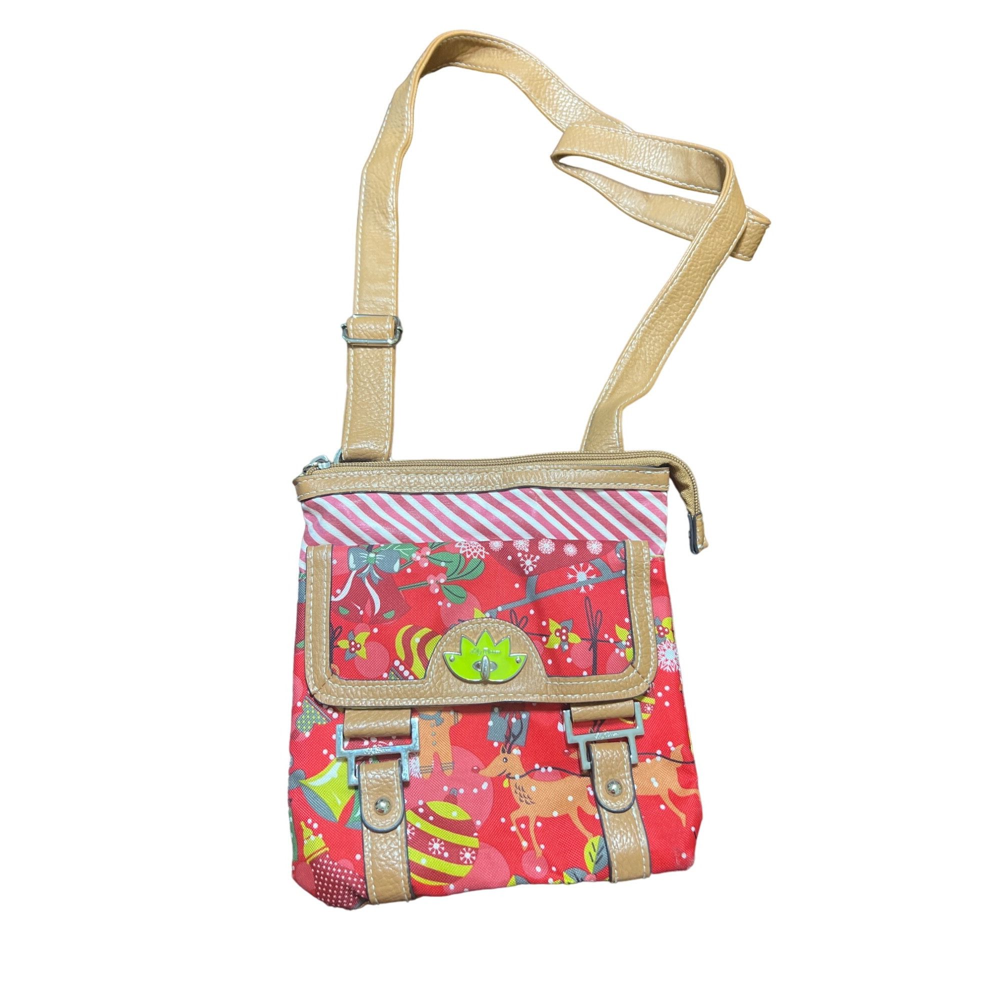 Other Lily Bloom Red Christmas Crossbody Bag Adjustable Strap Rein Size ONE SIZE - 1 Thumbnail