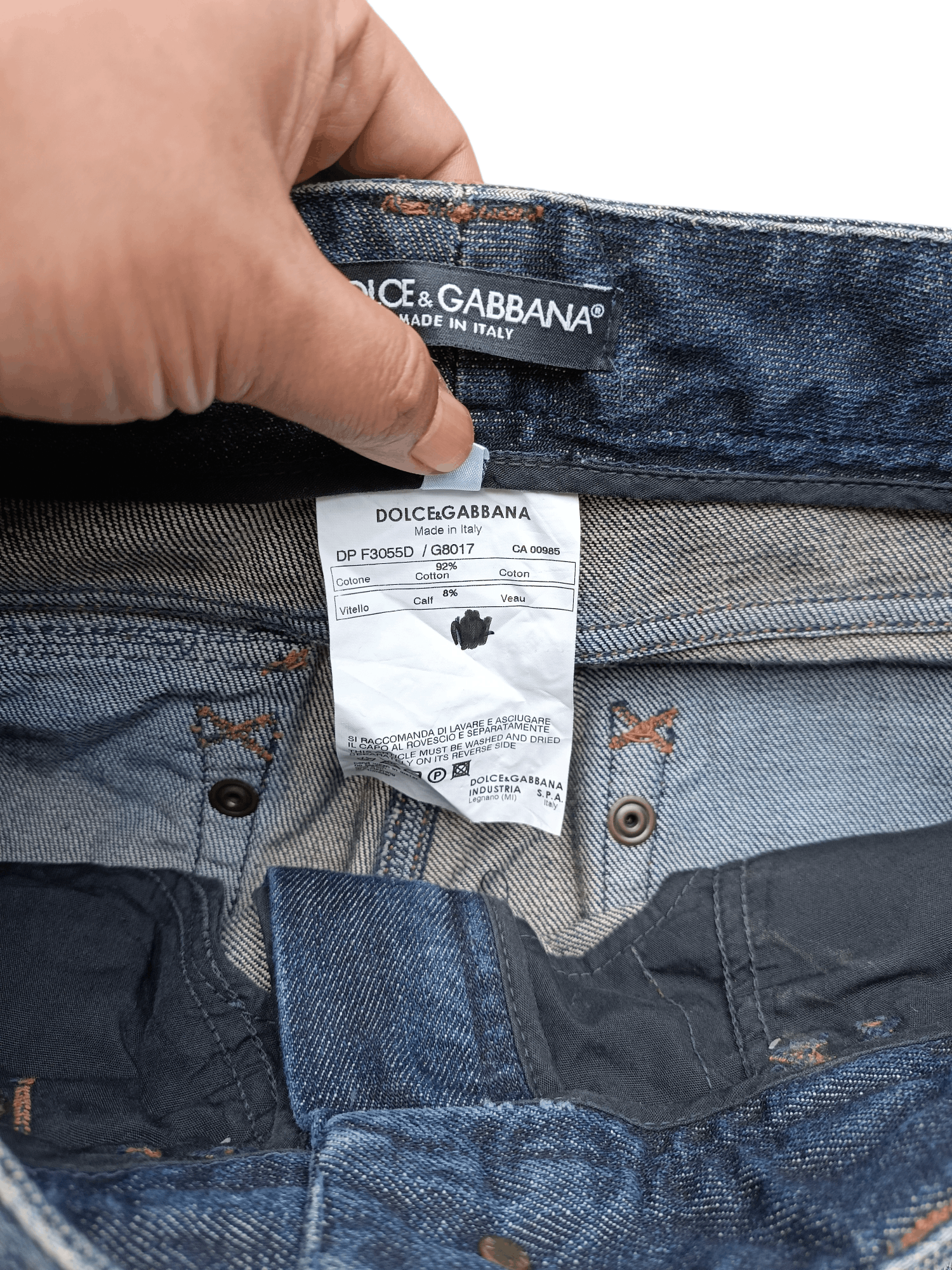 Dolce & Gabbana FLARED 💥 Dolce & Gabbana Blue Denim Distressed Zipper Jeans Size US 30 / EU 46 - 12 Thumbnail