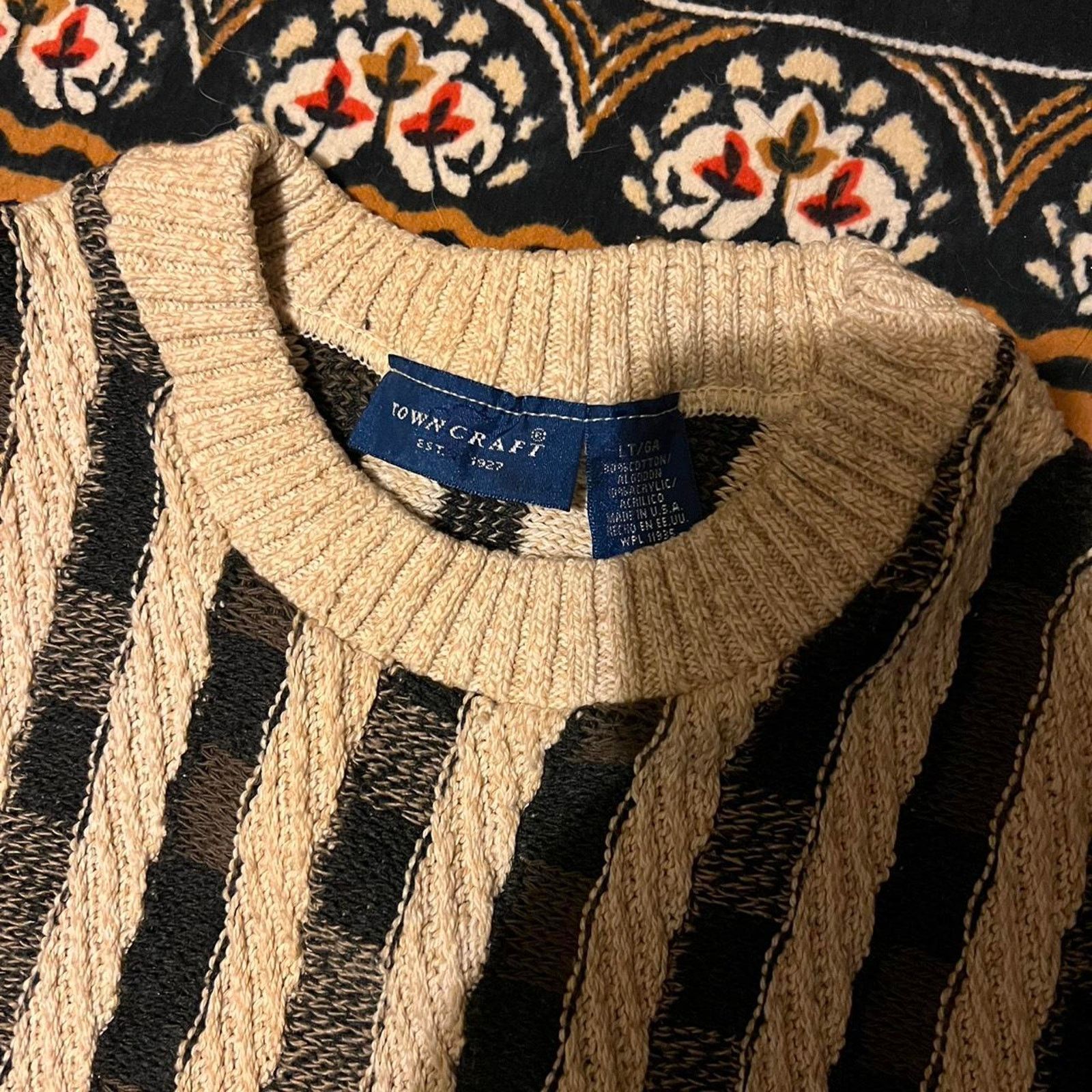 Coogi × Protege × Tundra Mens coogi knit sweater 3d knit cable knit heavyweight y2k Size US L / EU 52-54 / 3 - 4 Thumbnail