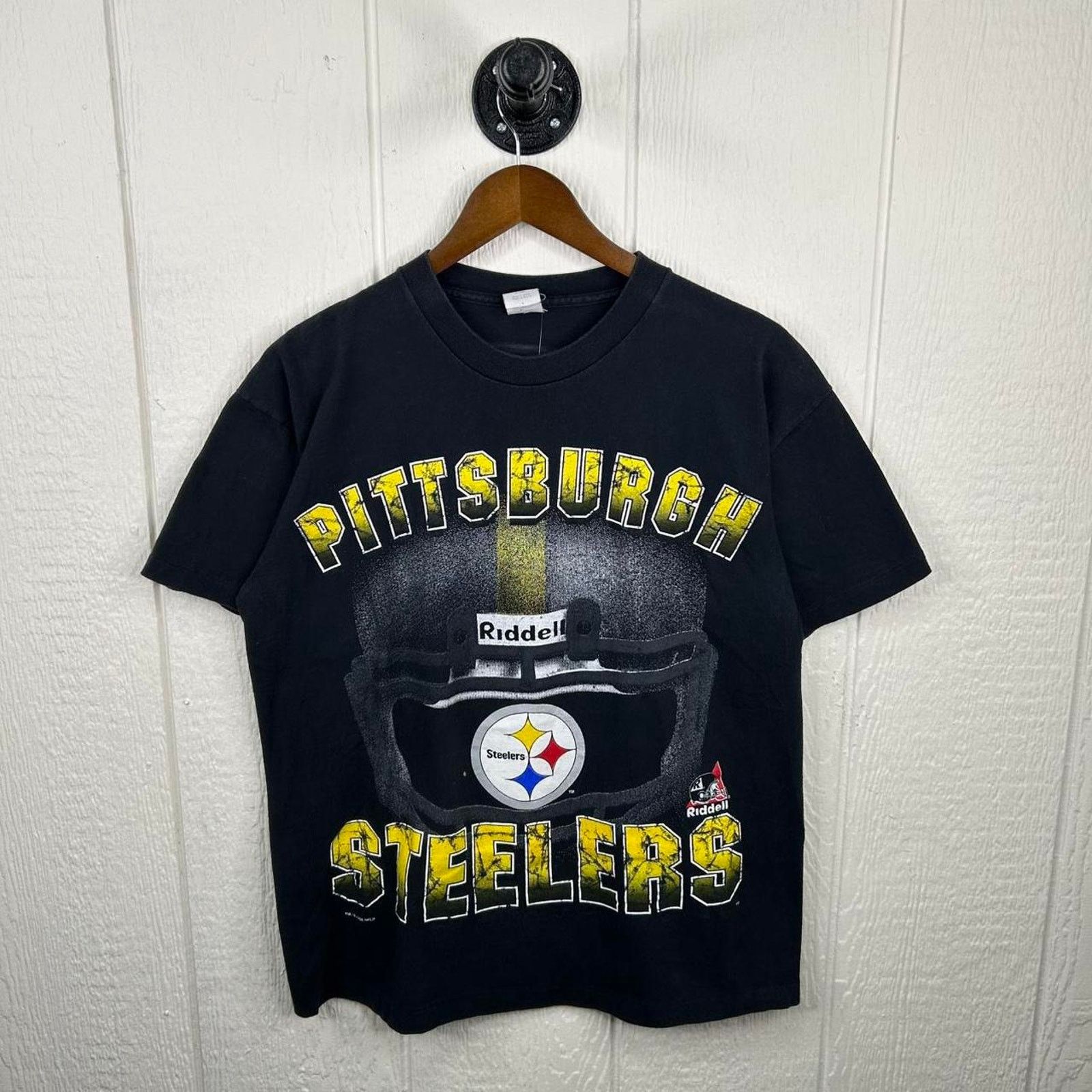 Riddell Vintage 1996 Pittsburgh Steelers Helmet Graphic Tee Large Size US L / EU 52-54 / 3 - 1 Thumbnail