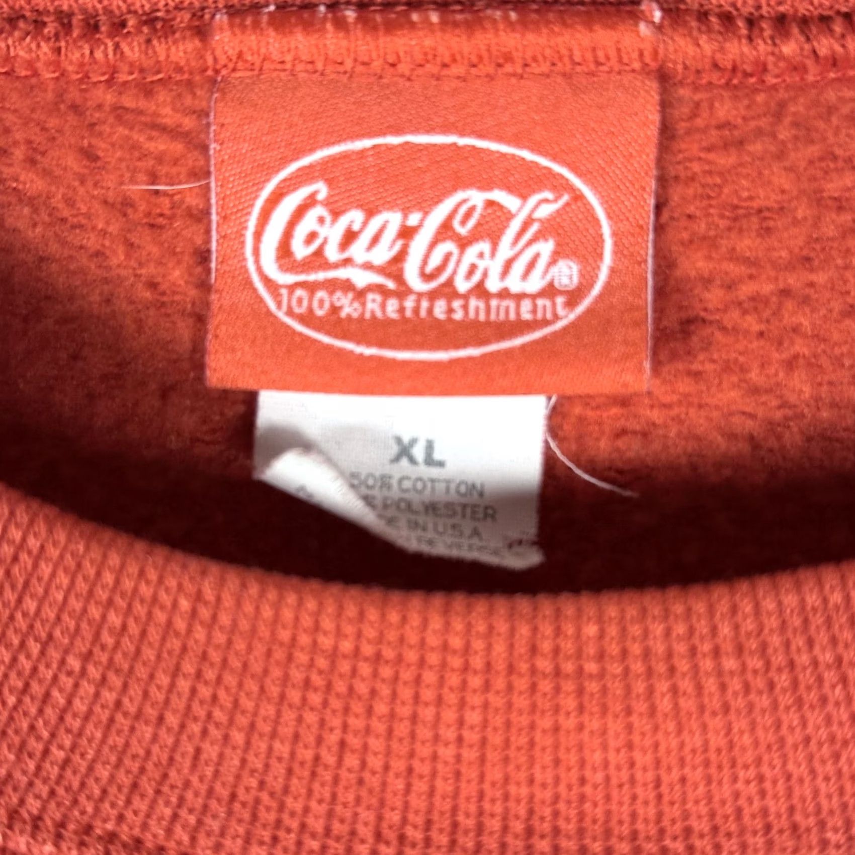 Vintage VINTAGE Coca-Cola Sweatshirt Red XL Adults Crewneck Pullover USA Made 90s Coca-Cola Shirt Hoodie Sweatshirt Mens Womens Boys Girls Size US XL / EU 56 / 4 - 6 Thumbnail