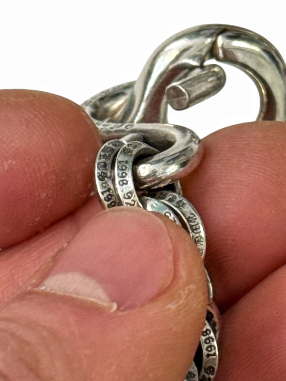 Chrome Hearts Interweave B Chain Wallet Rings Chain w Lobster Clasp Size ONE SIZE - 11 Thumbnail
