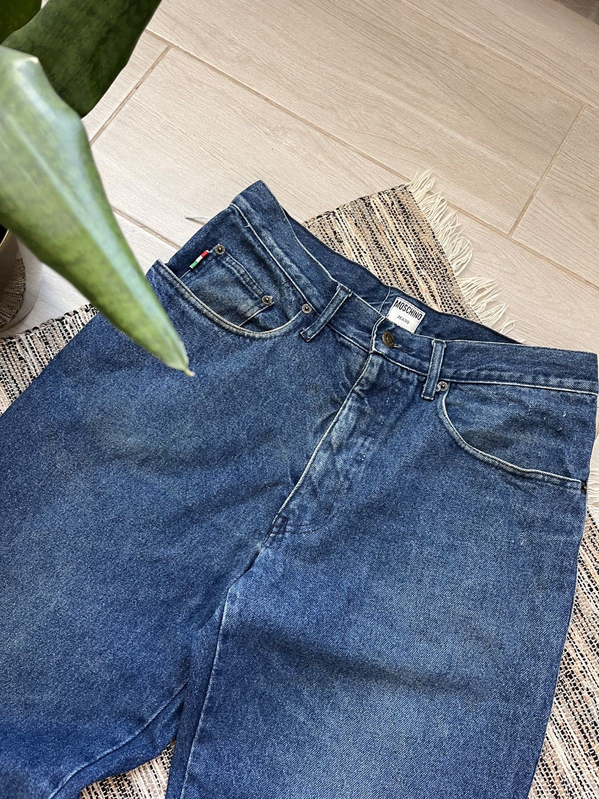 Moschino × Vintage Vintage Moschino Denim Jeans Workwear Pants Made in Italy Size US 36 / EU 52 - 3 Thumbnail