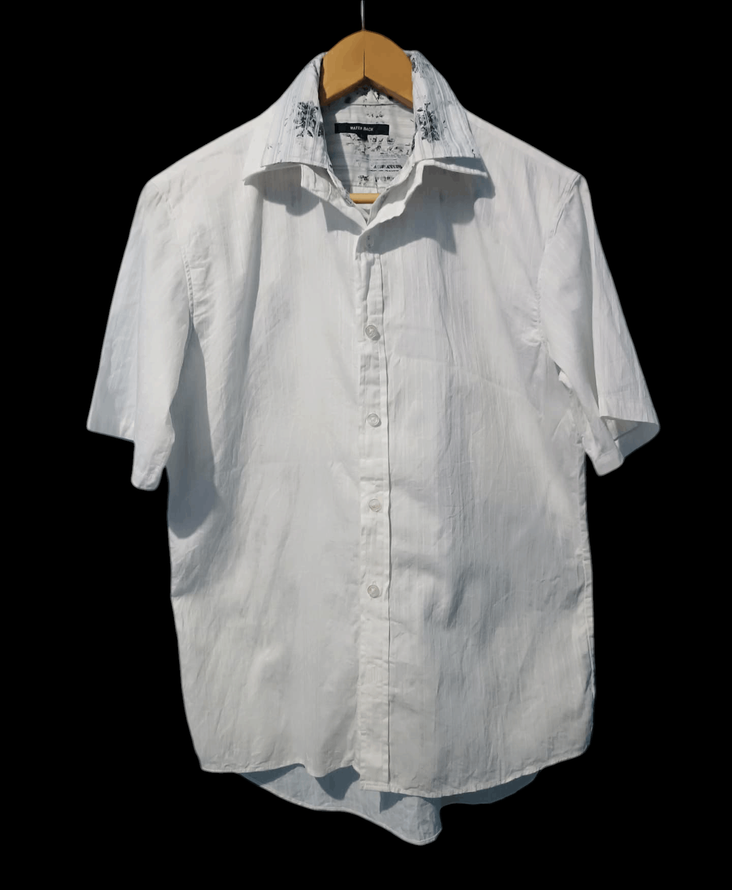 Japanese Brand White Flora Print Double Layer Shirt Size US M / EU 48-50 / 2 - 4 Thumbnail