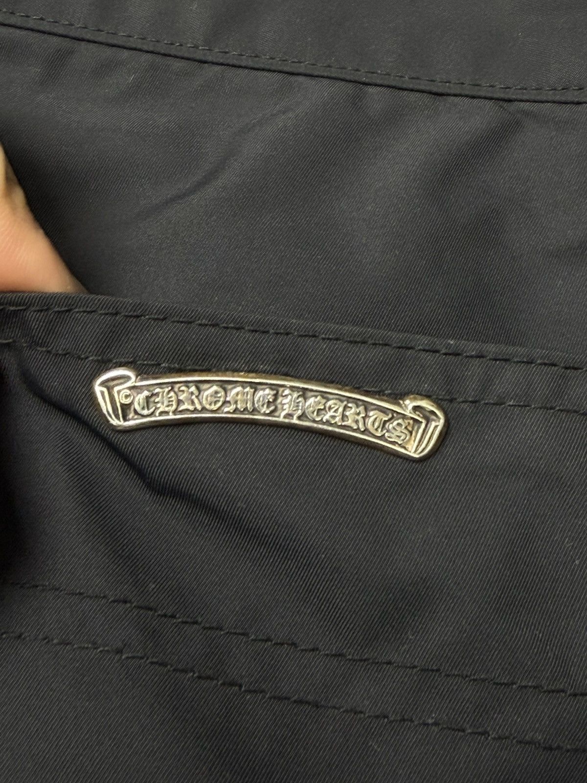 Chrome Hearts Chrome Hearts Navy Nylon Leather Double Knee Pants Size US 36 / EU 52 - 3 Thumbnail