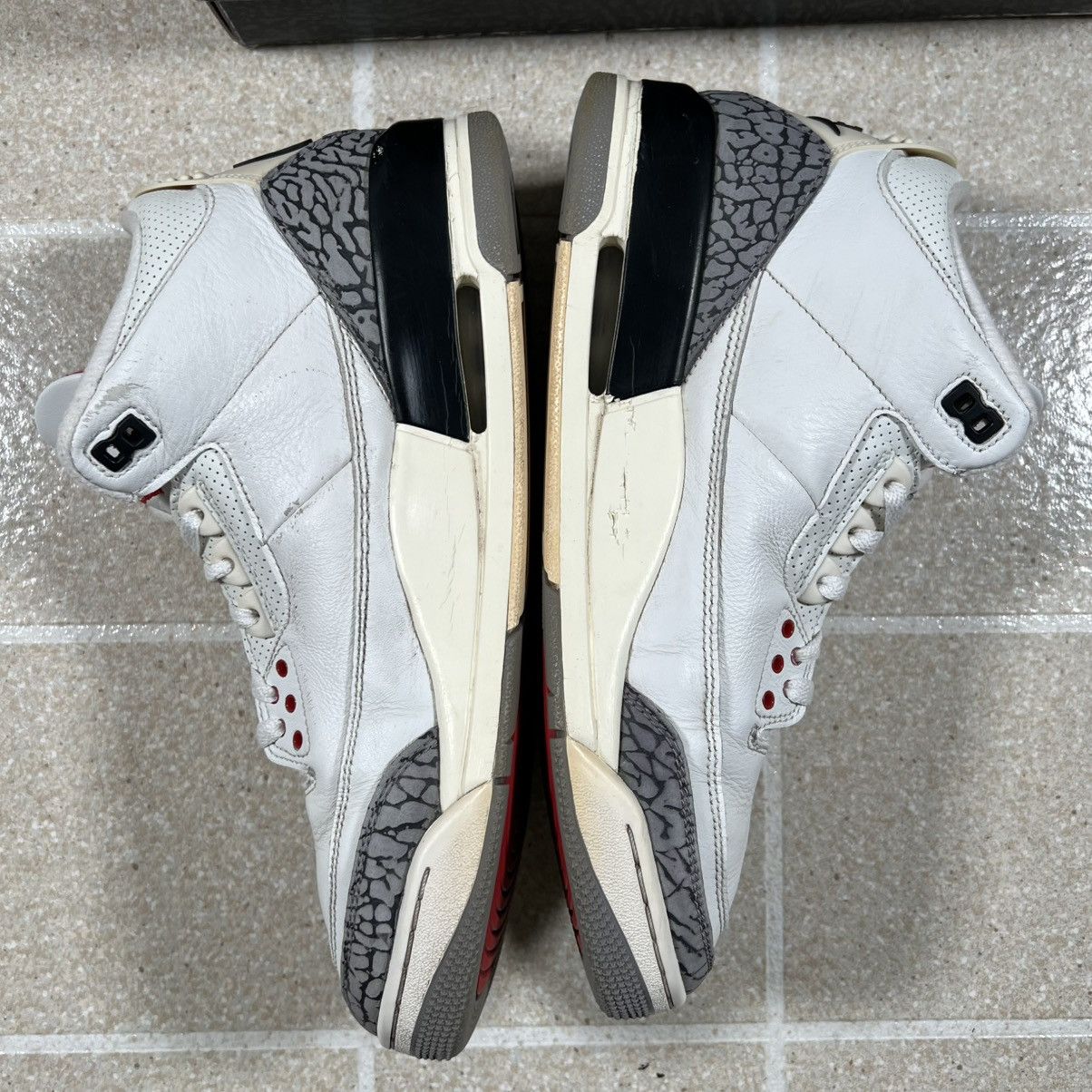 Jordan Brand Nike Air Jordan 3 Retro White Cement Reimagined Size 10 Size US 10 / EU 43 - 8 Thumbnail