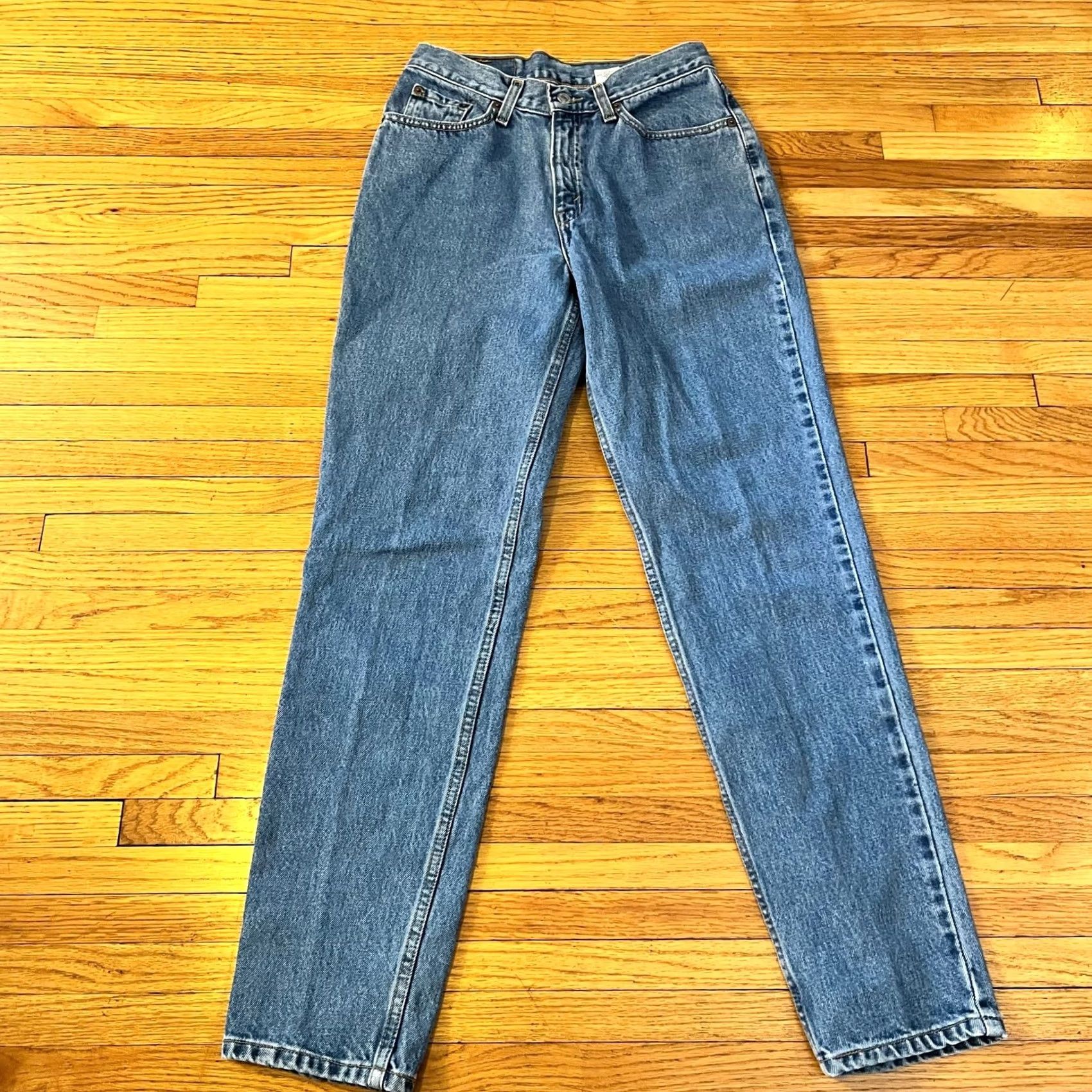 Levi's VINTAGE Levi Jeans 512 Womens 9 Slim Straight Denim Pants High Rise Mom Blue 9 Juniors Teens Slim Straight Retro Ankle Womens Jeans 9 Size 30" / US 8 / IT 44 - 4 Thumbnail
