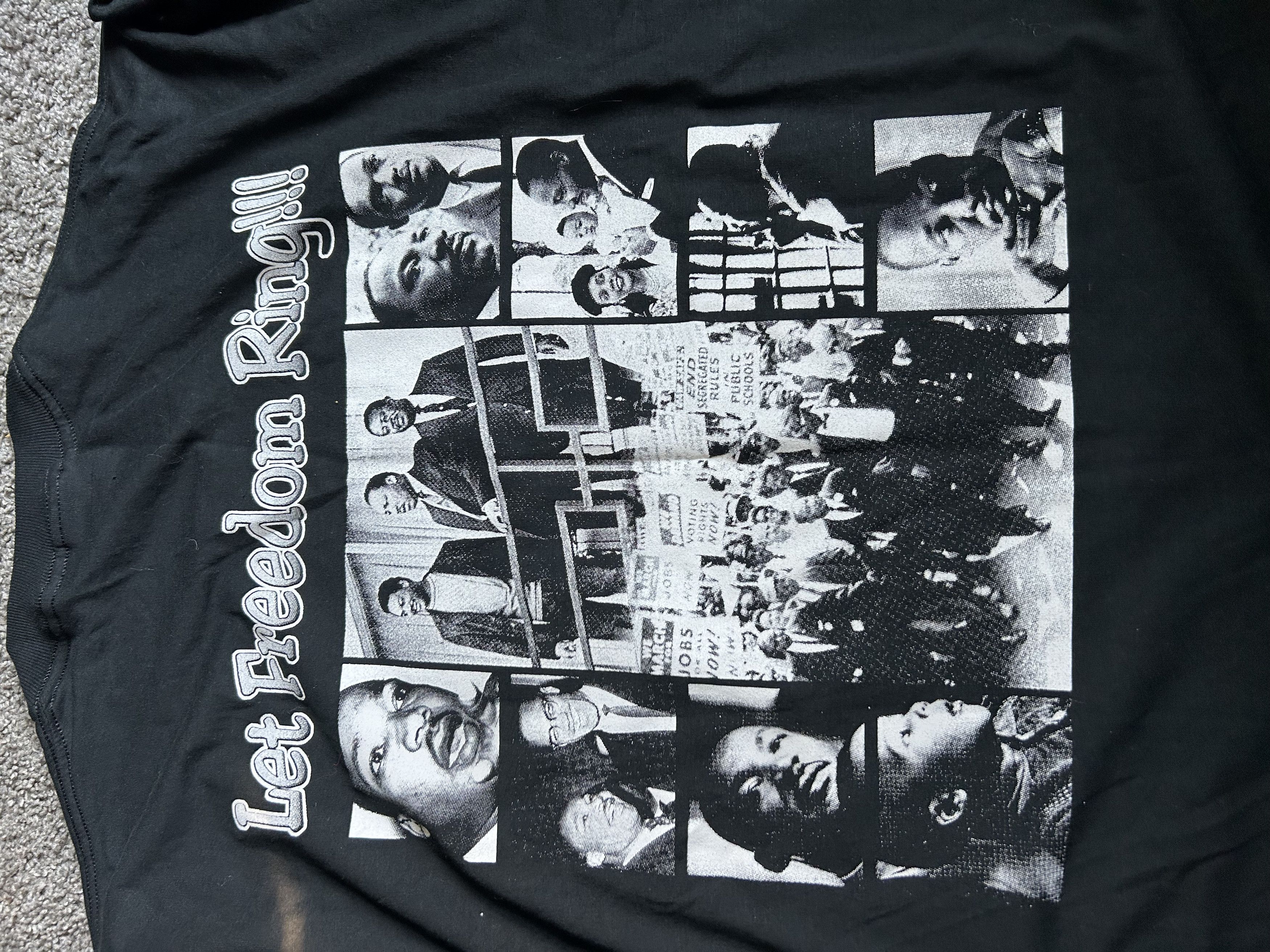Gildan Vintage Black History Shirt Rare Men XL MLK Rap Tee Size US XL / EU 56 / 4 - 4 Thumbnail