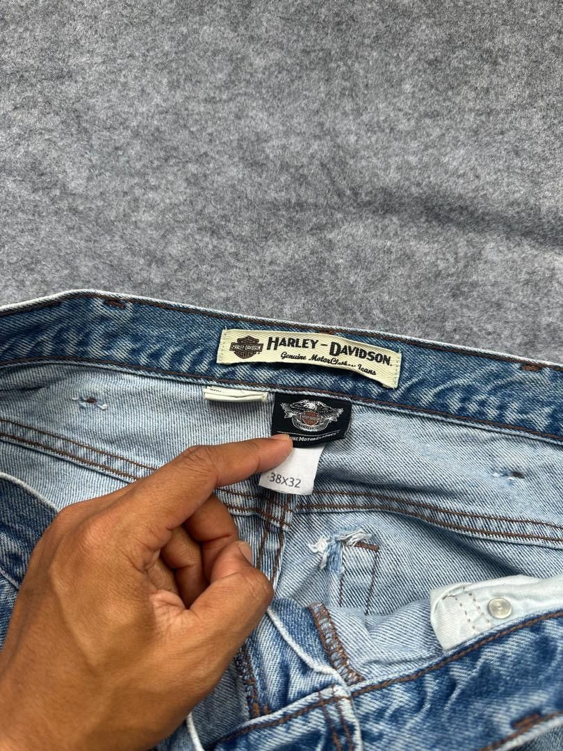 Harley Davidson HARLEY DAVIDSON BLUE JEANS Size US 38 / EU 54 - 6 Thumbnail