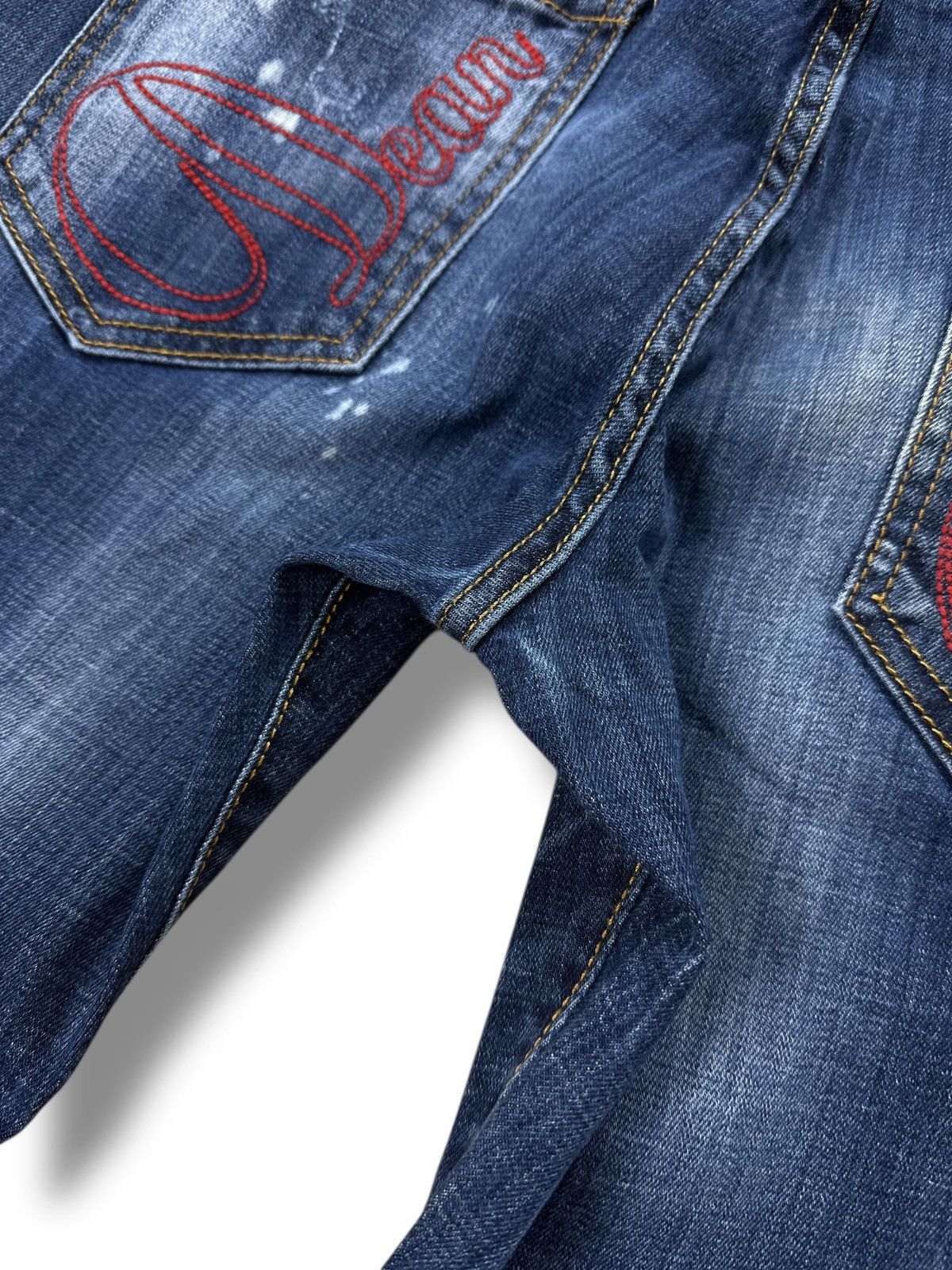 Dsquared2 Dsquared2 Painted Distressed Ripped Skinny Jeans Stretch W32 Size US 32 / EU 48 - 13 Thumbnail