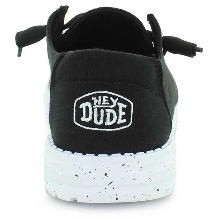 Other NWT Hey Dude Women's 10 Wendy Slub Black Canvas Casual Sneak Size US 10 / IT 40 - 7 Thumbnail