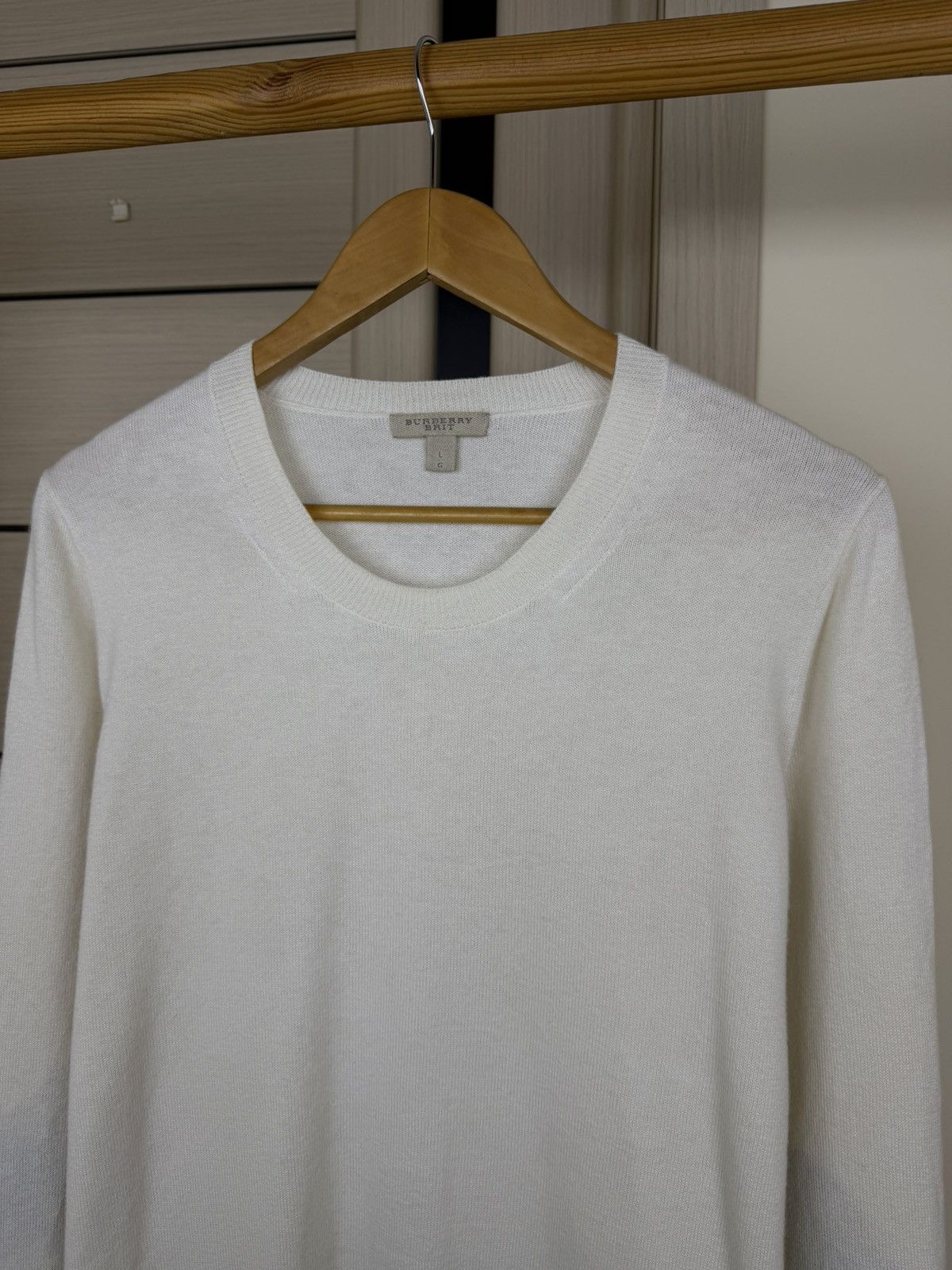 Burberry Vintage Burberry brit cotton cashmere sweater size L Size L / US 10 / IT 46 - 4 Thumbnail