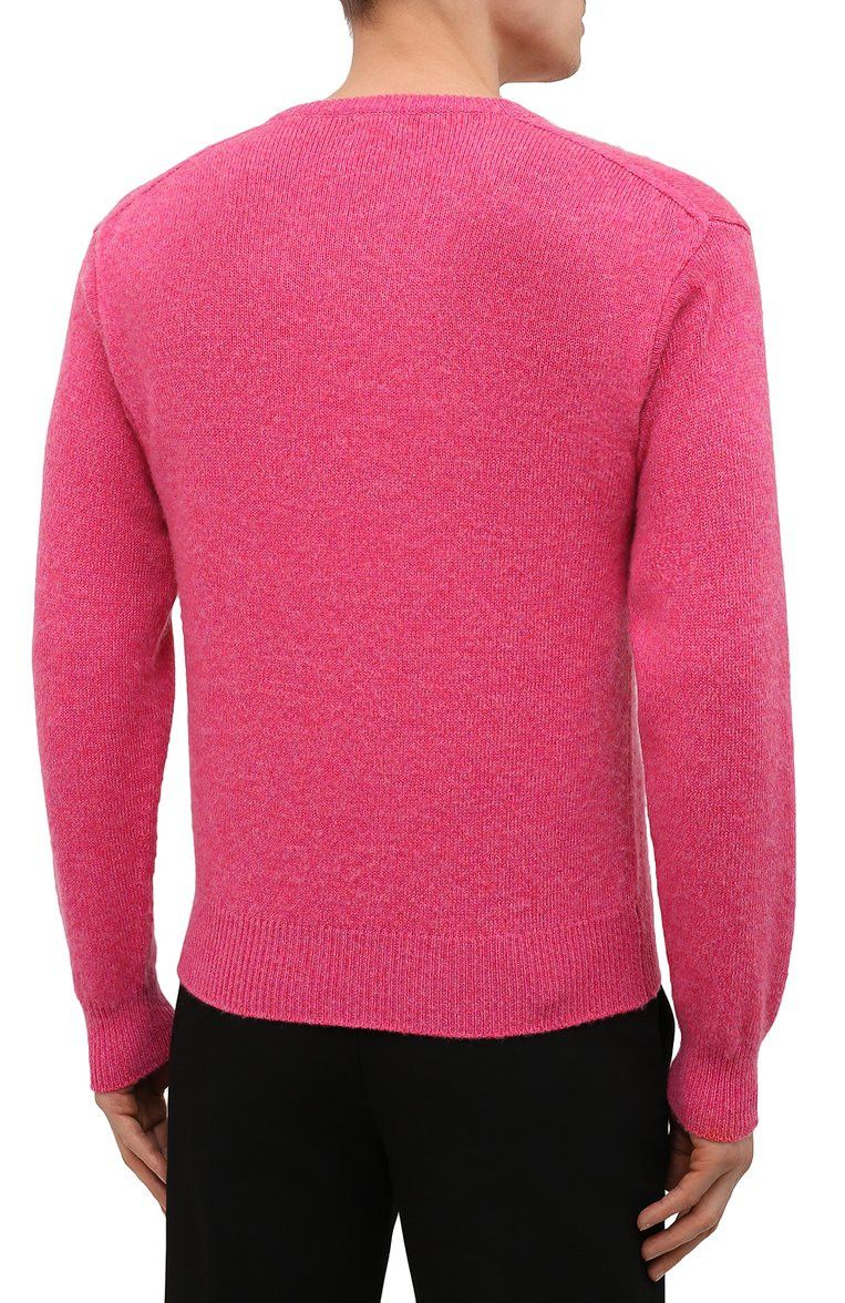 Tom Ford o1w1db10225 TFK100 V-neck Sweater in Dark Pink Size US M / EU 48-50 / 2 - 3 Thumbnail