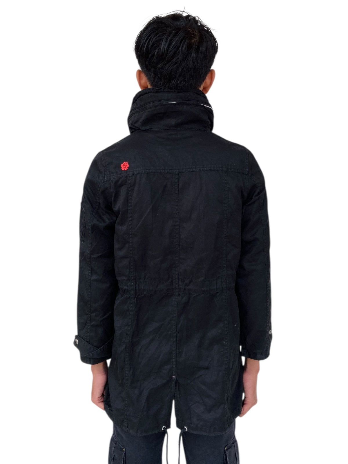 Japanese Brand 2000s Daisy Lovers - Black Cargo Jacket Hidden Hoodie Size M / US 6-8 / IT 42-44 - 5 Thumbnail