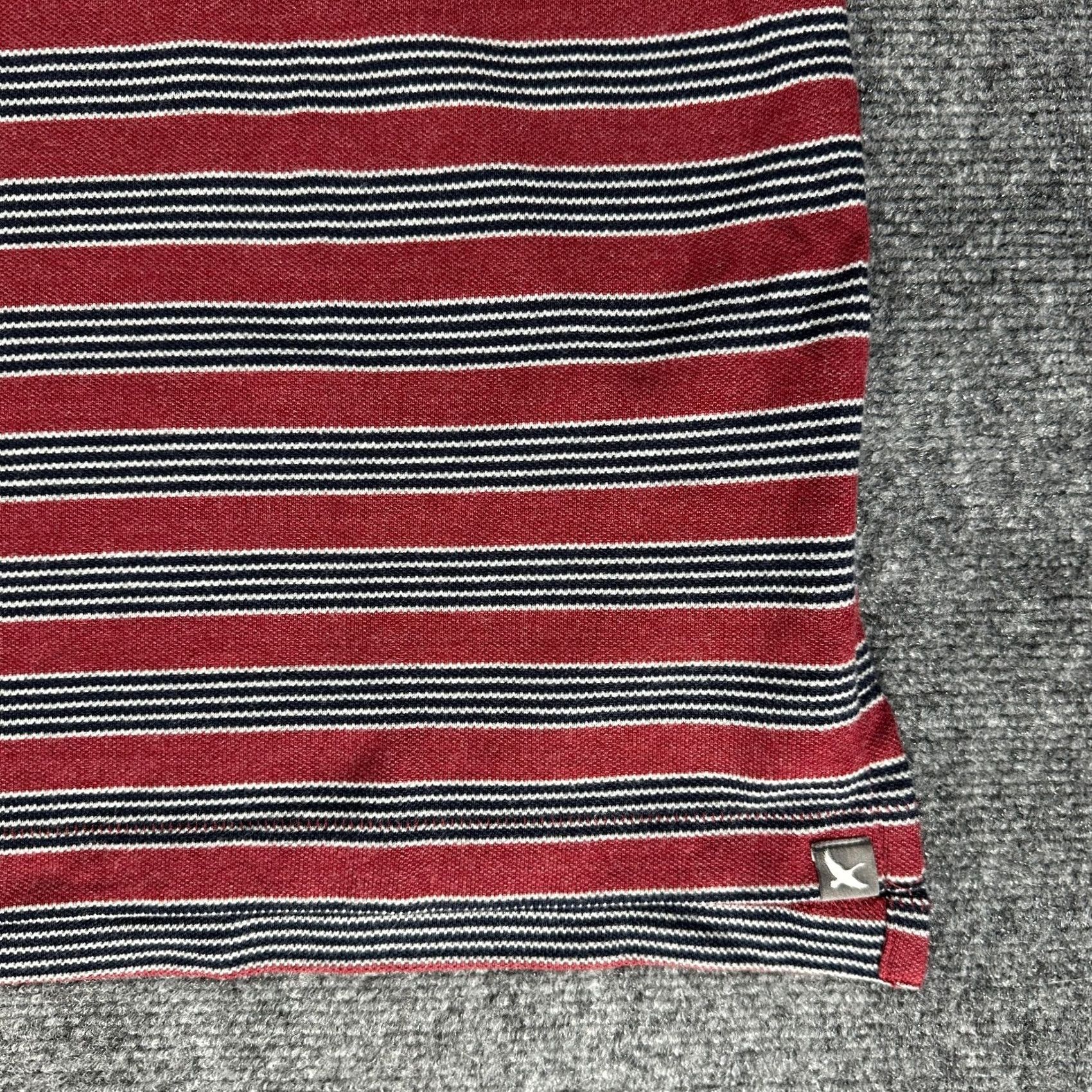 Eddie Bauer Eddie Bauer Polo Shirt Men Large Maroon Striped Short Sleeve Button Neck Size US L / EU 52-54 / 3 - 2 Thumbnail