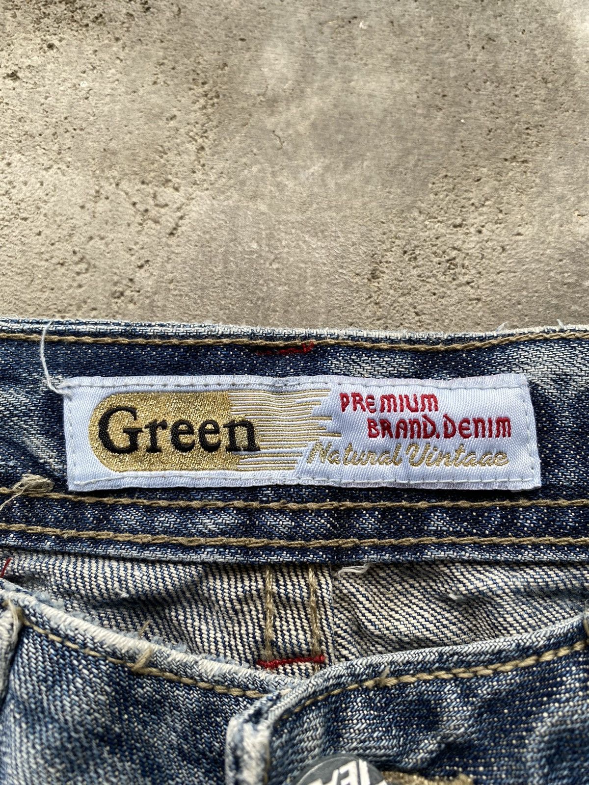 If Six Was Nine × Japanese Brand × Le Grande Bleu (L.G.B.) Green Natural Vintage Distressed Denim Jeans Size US 29 - 8 Thumbnail