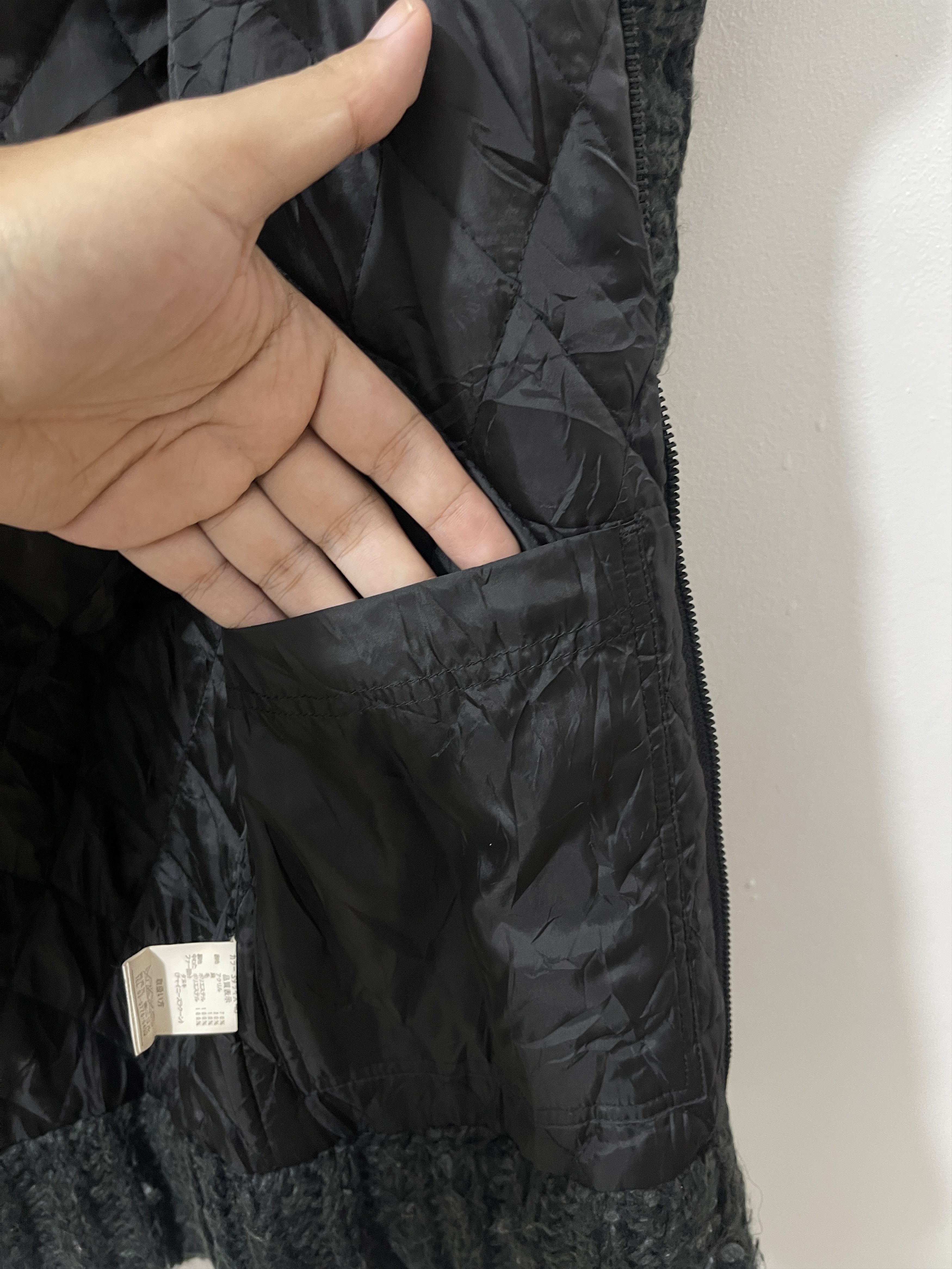 Nicole Club 2000s Nicole Club Grunge Cable Knit Fur Vkei Style Jacket Size US M / EU 48-50 / 2 - 8 Thumbnail