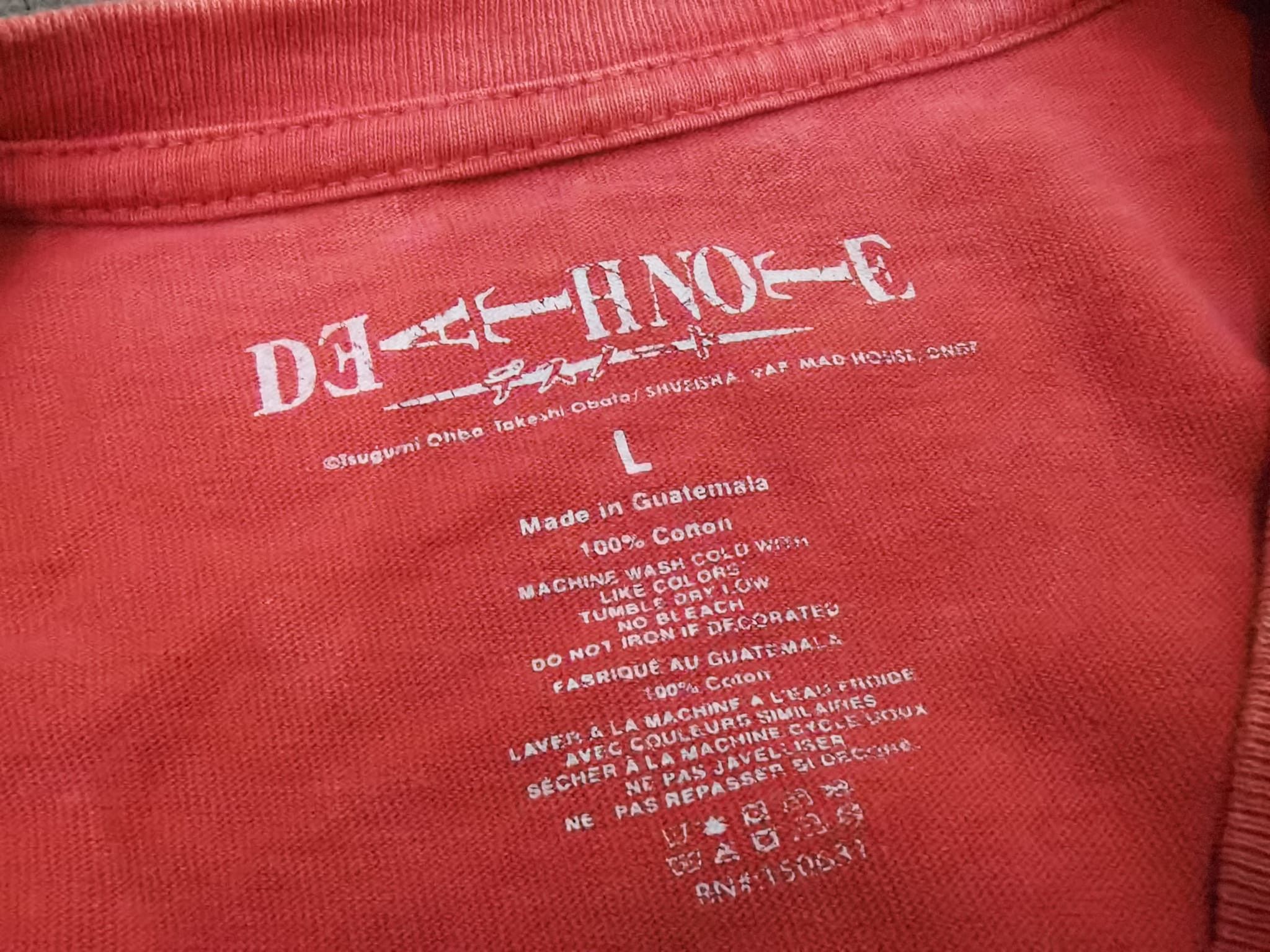 Anime Death note Y2k tee M 2199 Size US M / EU 48-50 / 2 - 5 Thumbnail