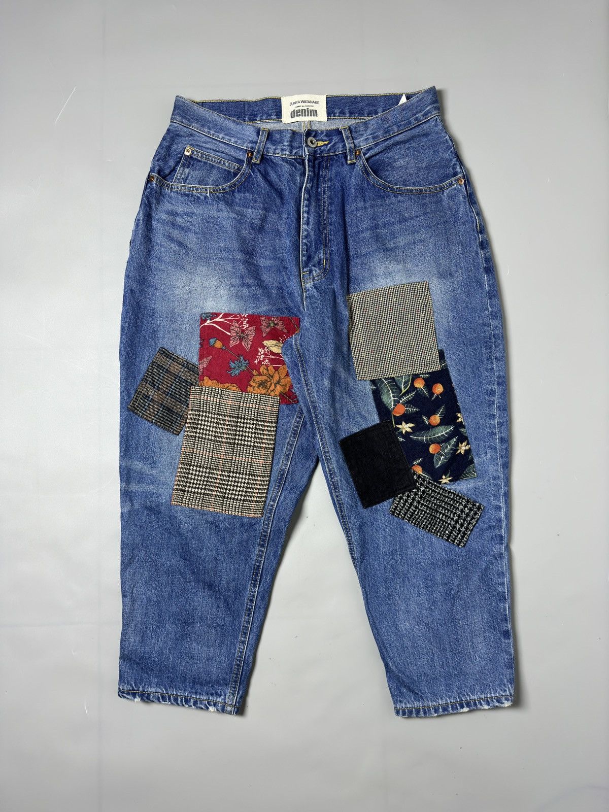 Comme des Garcons × Junya Watanabe CDG - JUNYA WATANABE — DENIM PATCHWORK JEANS Size US 32 / EU 48 - 1 Thumbnail