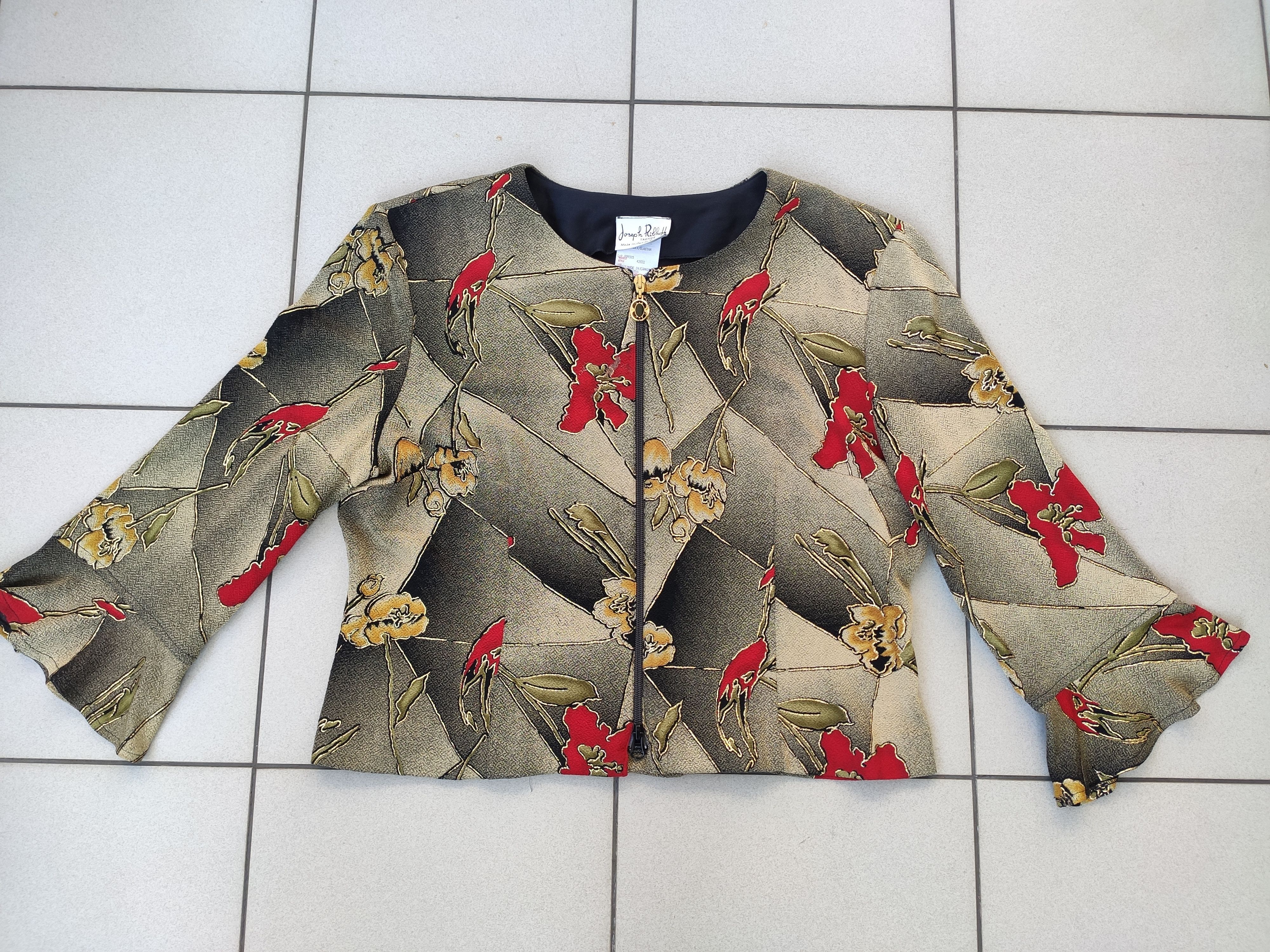 Joseph Ribkoff × Vintage Vintage Joseph Ribkoff abstact jacket 90s flower Size L / US 10 / IT 46 - 5 Thumbnail