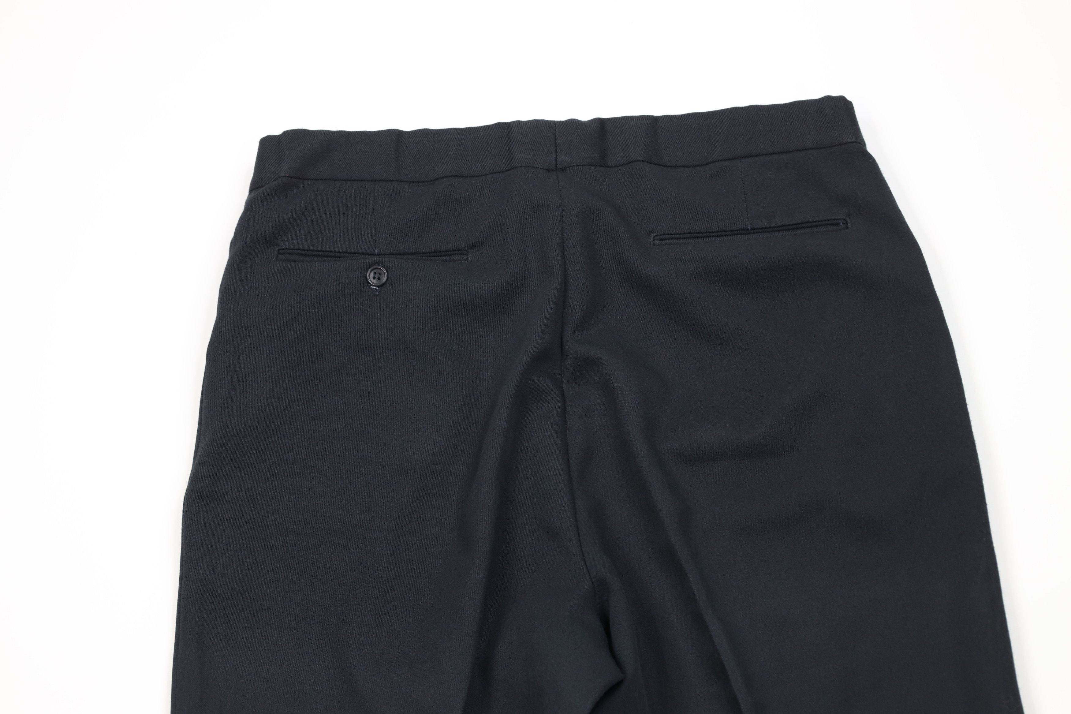 Vintage Vintage 70s Streetwear Knit Wide Leg Chino Pants Black USA Size US 34 / EU 50 - 11 Thumbnail