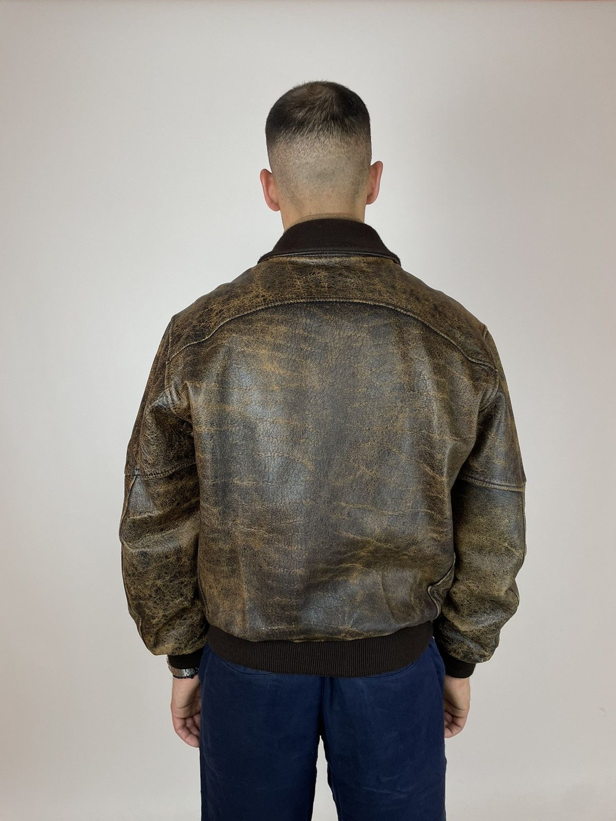 Chevignon CHEVIGNON Leather Jacket Vintage avant garde grange 90s Size US M / EU 48-50 / 2 - 7 Thumbnail