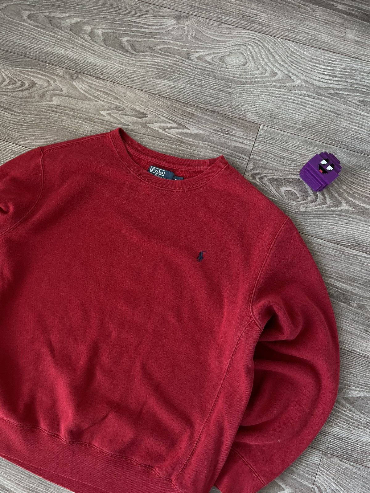 Polo Ralph Lauren Vintage Polo Ralph Lauren Red Crew Neck Y2K Drip Sweatshirt Size US XL / EU 56 / 4 - 4 Thumbnail
