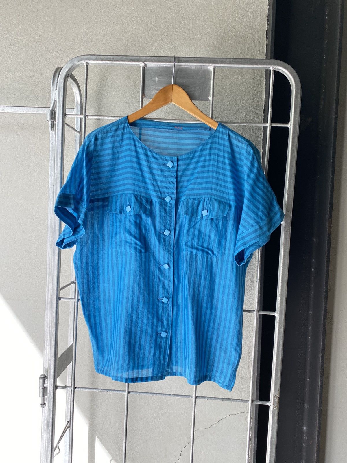 Dior Christian Dior Striped Blue blouse Size M / US 6-8 / IT 42-44 - 1 Thumbnail