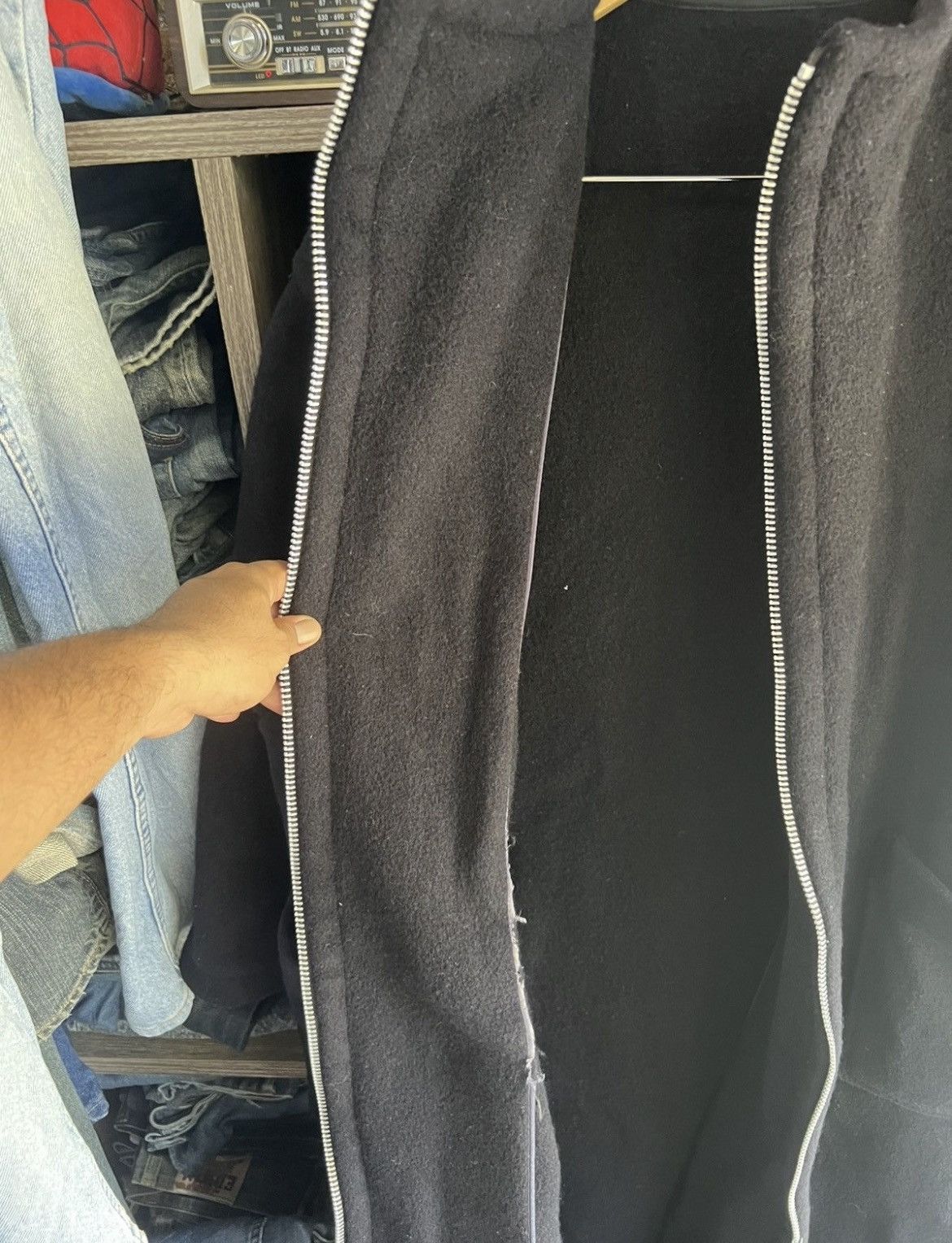 Yohji Yamamoto 🔥Vintage Y’s Yohji Yamamoto Wool Long Zipper Jacket Size US XXL / EU 58 / 5 - 11 Thumbnail