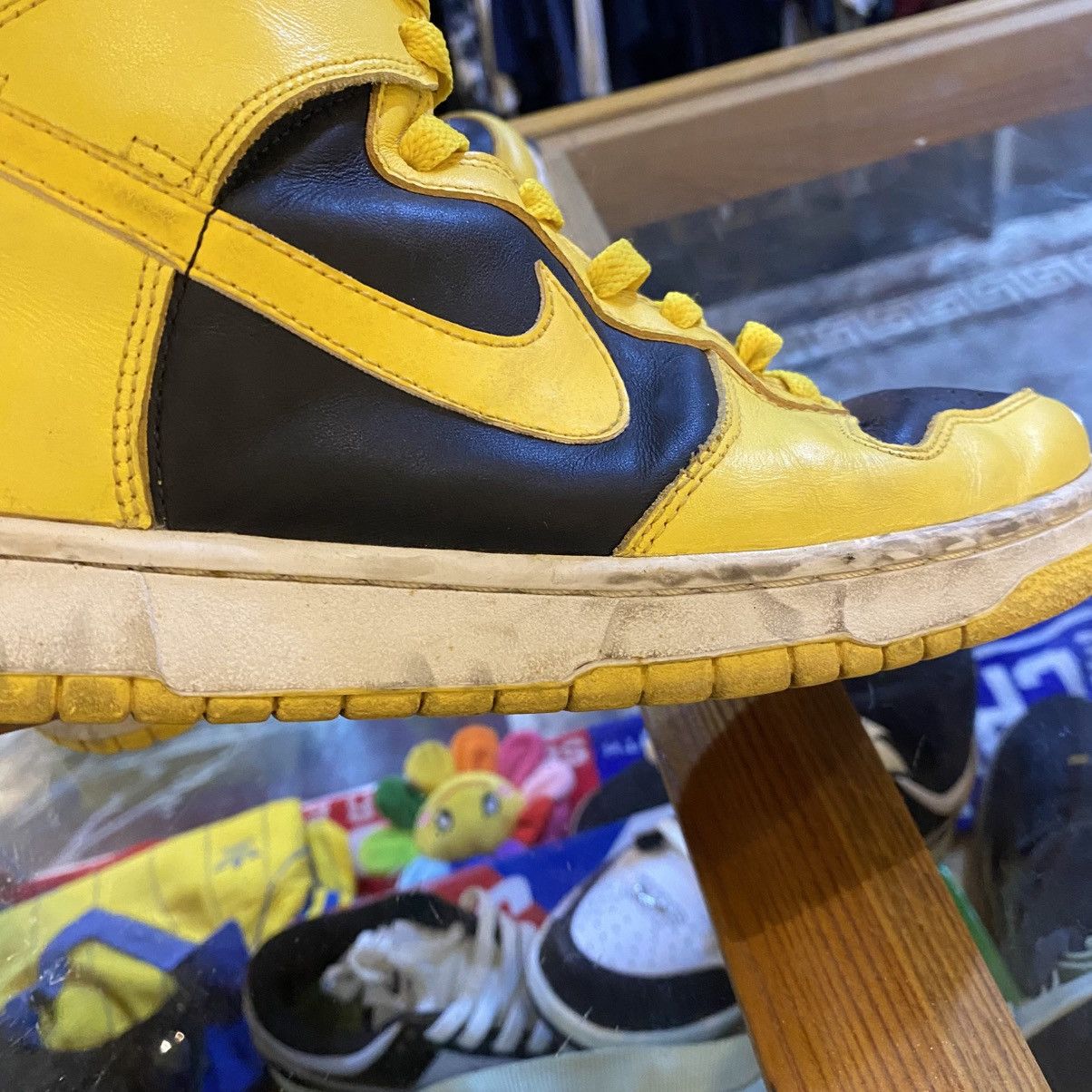 Nike ⚡️1999 NIKE DUNK HIGH LE NYC GOLDENROD MAIZE wu tang Size US 9 / EU 42 - 13 Thumbnail