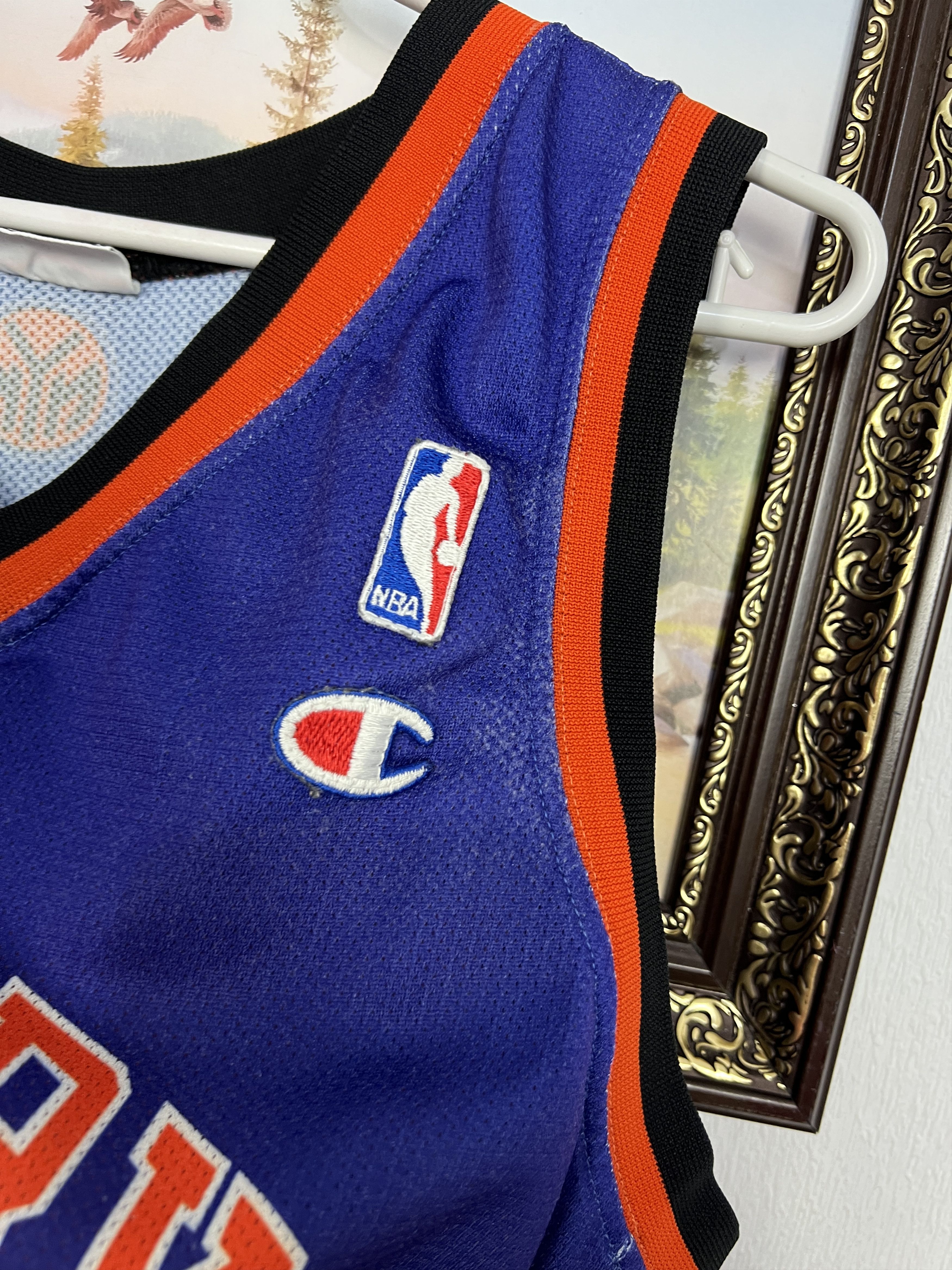 Champion Vintage 90's Champion New York Knicks Sprewell Jersey Trikot Size US XL / EU 56 / 4 - 6 Thumbnail
