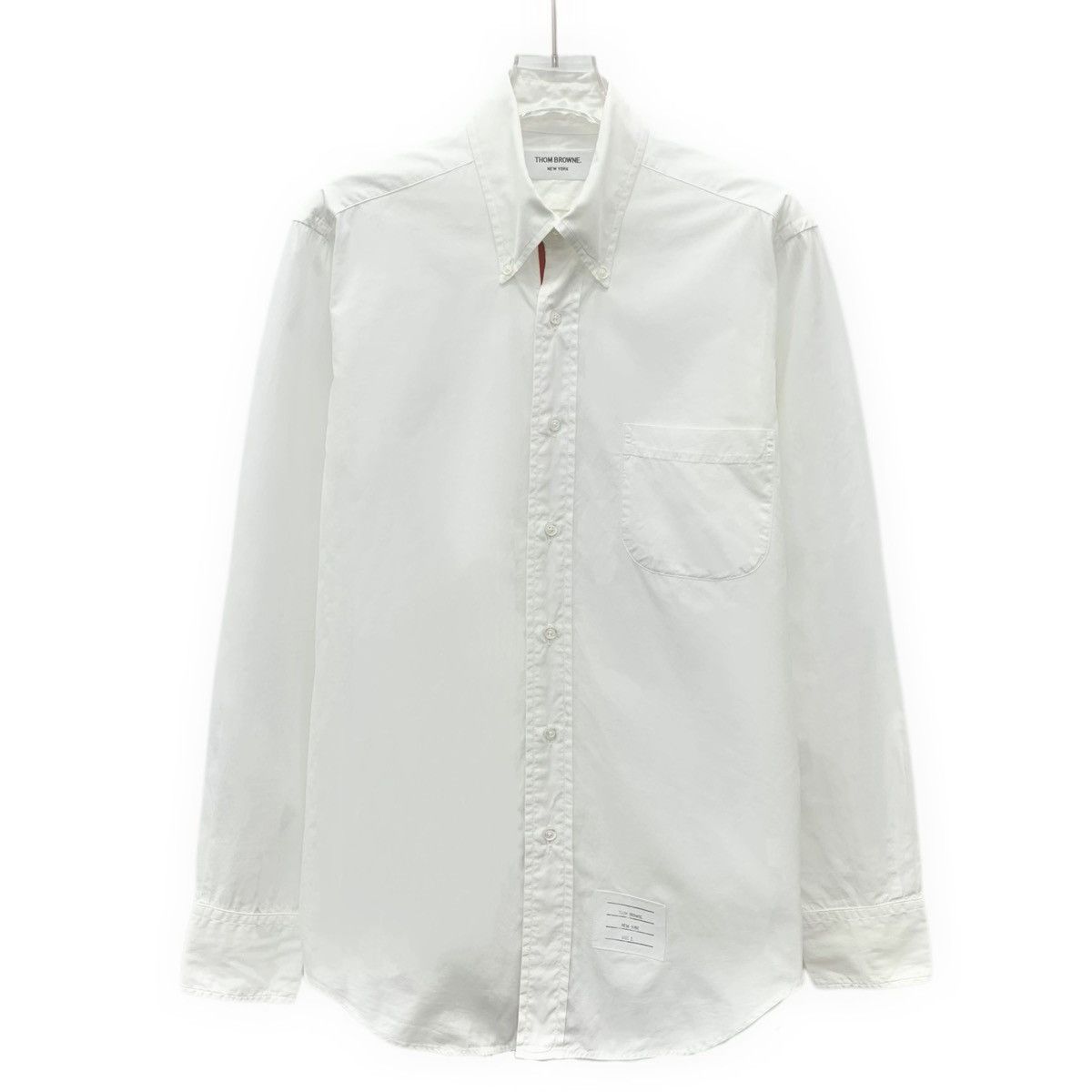 Thom Browne Thom Browne White Pocket Cotton Long Sleeve Shirt K26WX Size US M / EU 48-50 / 2 - 1 Thumbnail