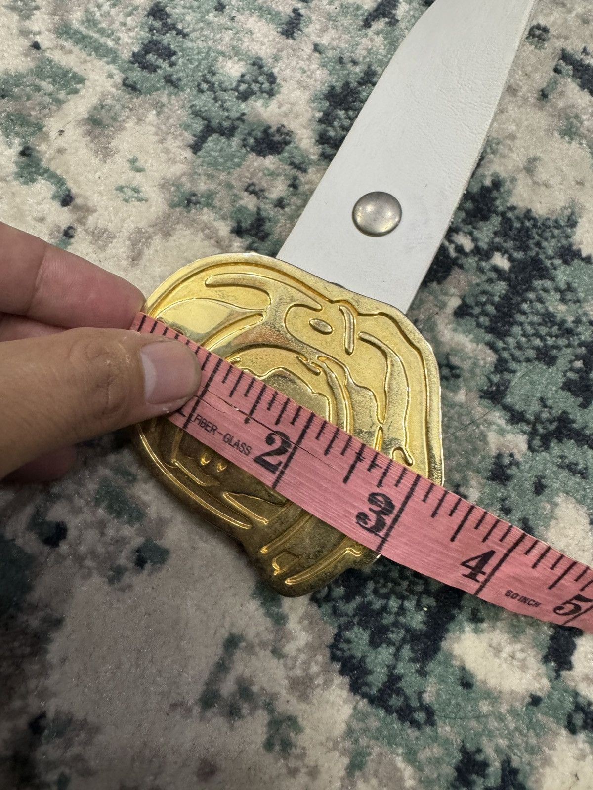 Billionaire Boys Club BBC ASTRO HELMET GOLD COLOR BUCKLE BELT 35-40" Size 38 - 6 Thumbnail