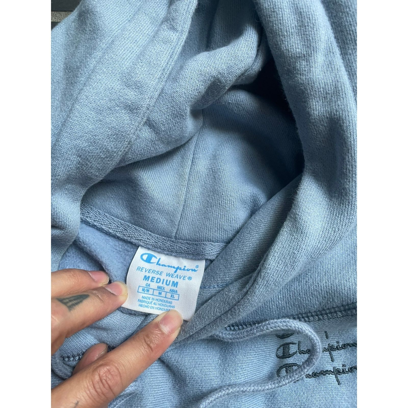 Champion Champion Reverse Weave Baby Blue Hoodie Size US M / EU 48-50 / 2 - 3 Thumbnail