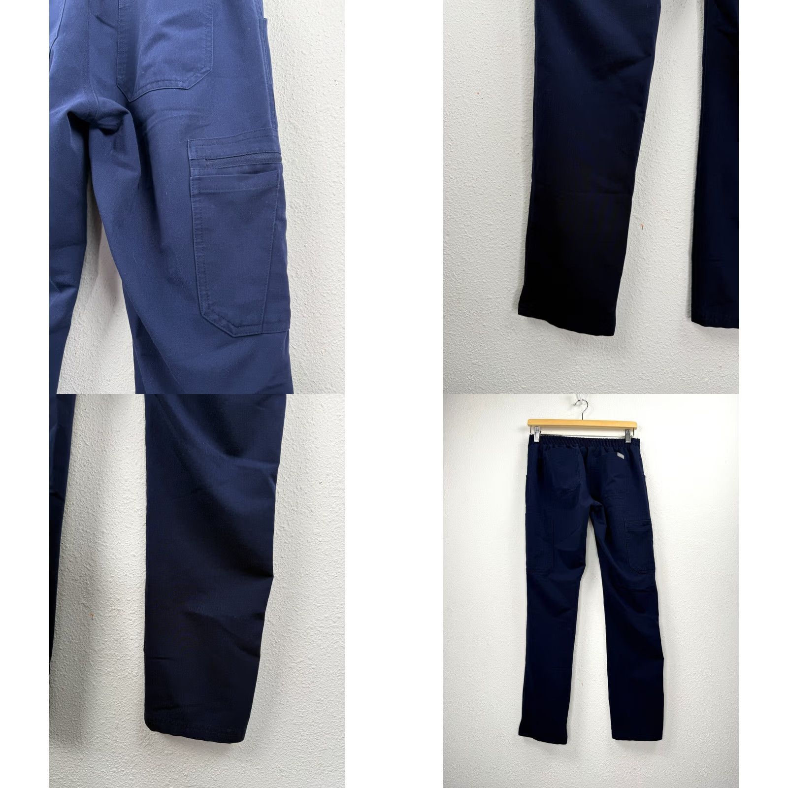 Vintage FIGS Cargo Scrub Pants Shirt? Size 26" / US 2 / IT 38 - 9 Thumbnail