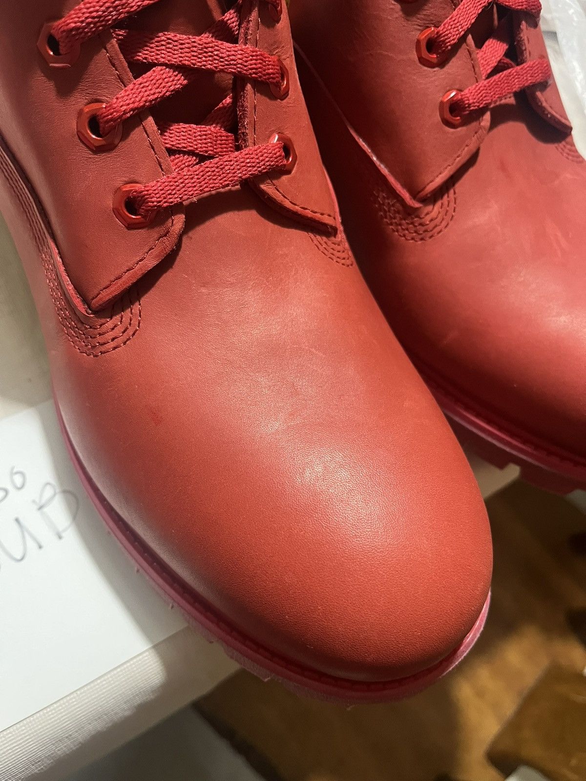 Billionaire Boys Club × Timberland Timberland Beeline x Pharrell Red Leather Boots Size US 13 / EU 46 - 13 Thumbnail