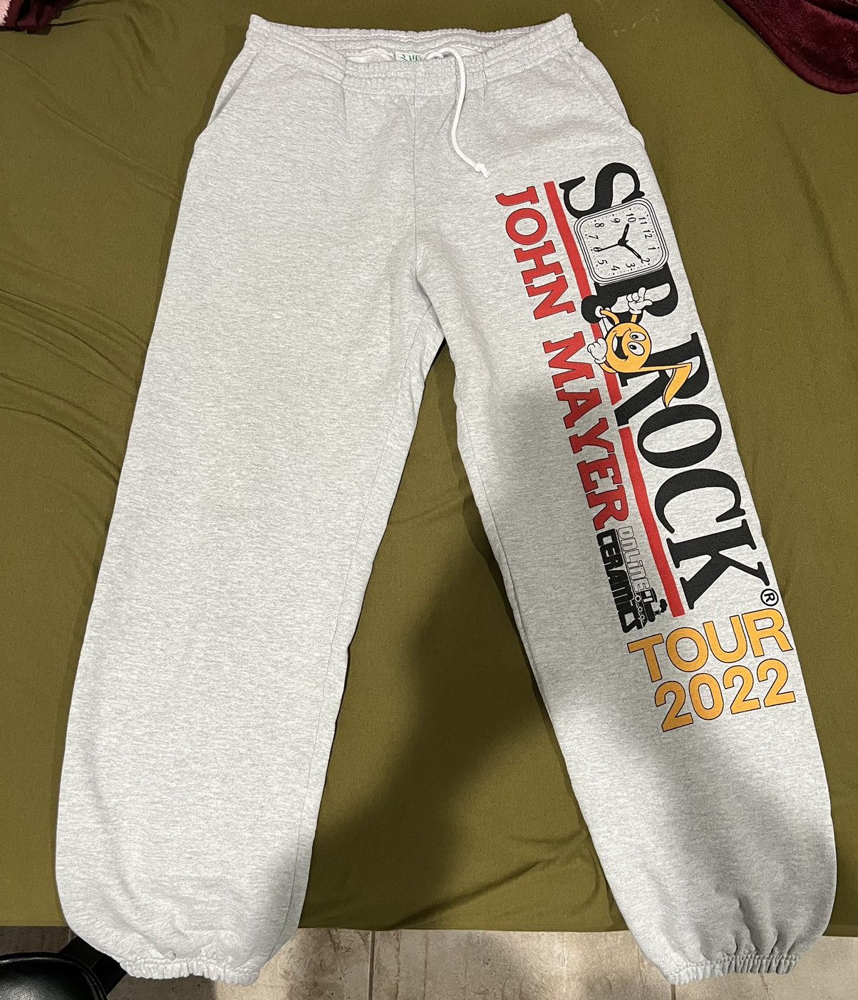 image of Online Ceramics Sob Rock Sweatpants Size Large in Ash Grey, Men's