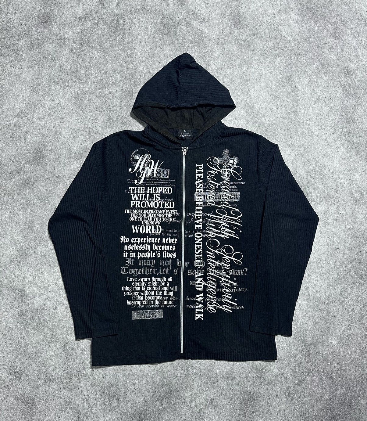 Japanese Brand Japanes Collins Poem Skull Hoodie Gothic Vkei Style Size US L / EU 52-54 / 3 - 1 Thumbnail