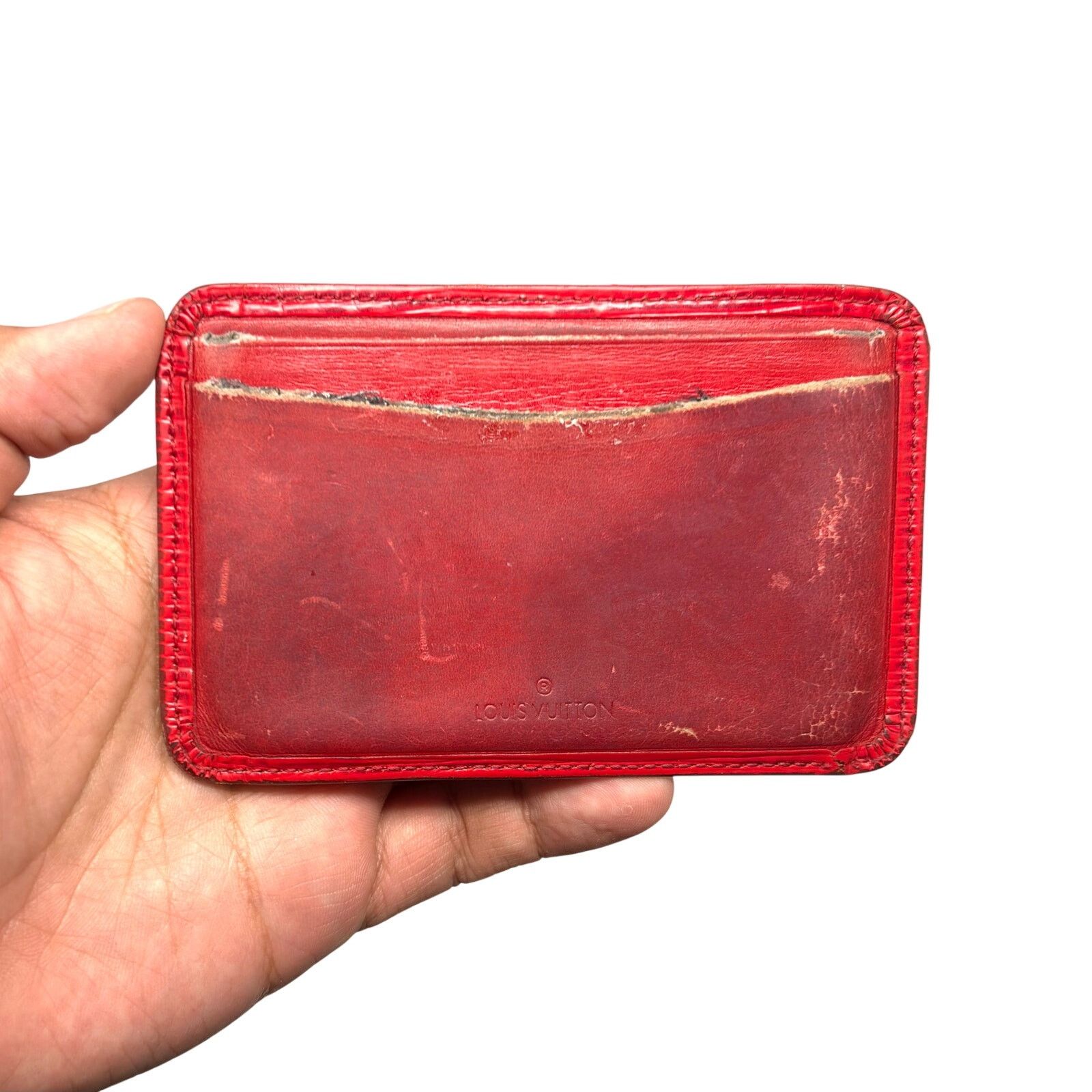 Louis Vuitton Louis Vuitton Red Cardholder Wallet Size ONE SIZE - 3 Thumbnail