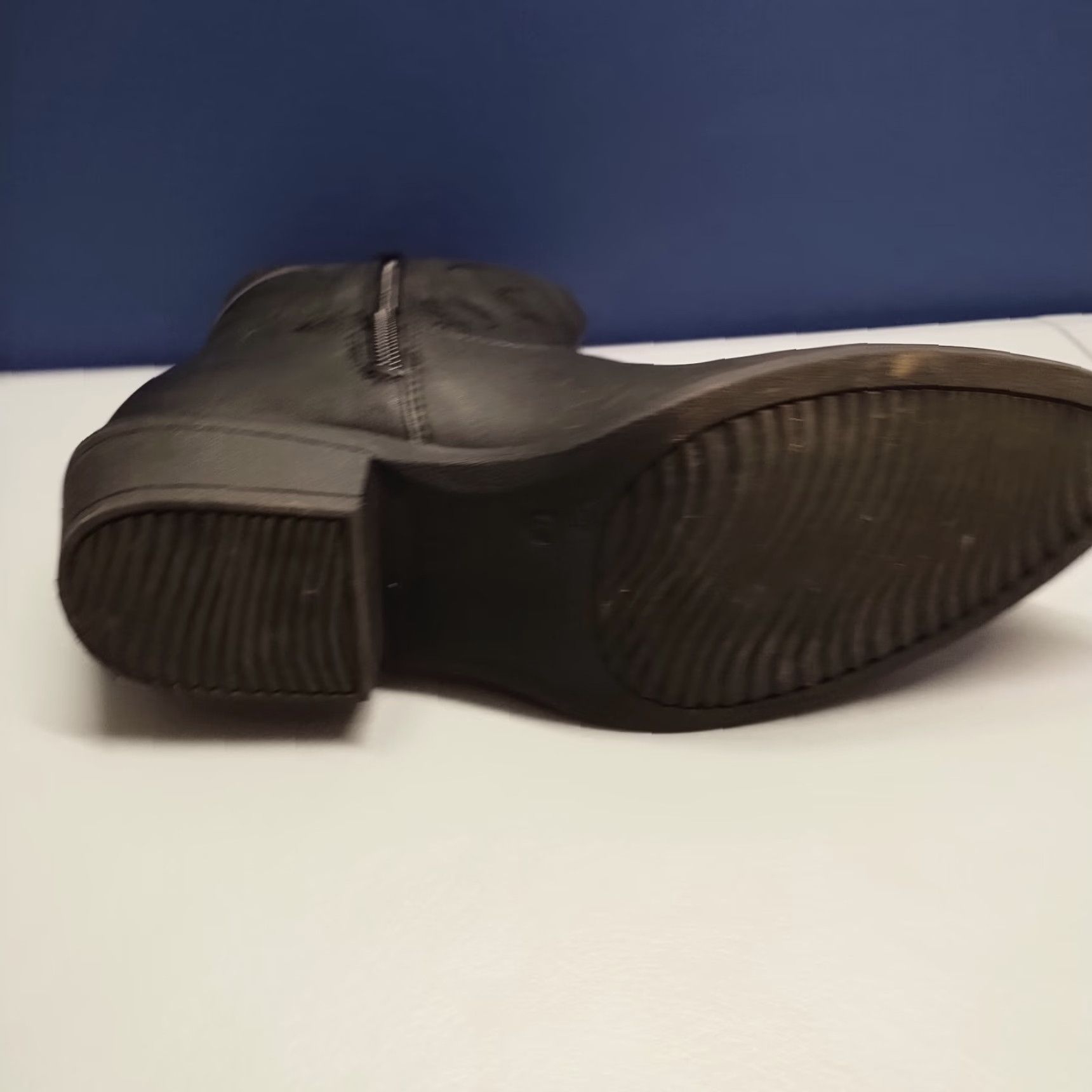 Vintage PEPPEP Western Ankle Boots Womens Size 8 Black Pointed Toe Side Zipper Block Heel - Womens - Size 8 - Black - Western - Casual - Fall Winter Size US 8 / IT 38 - 7 Thumbnail
