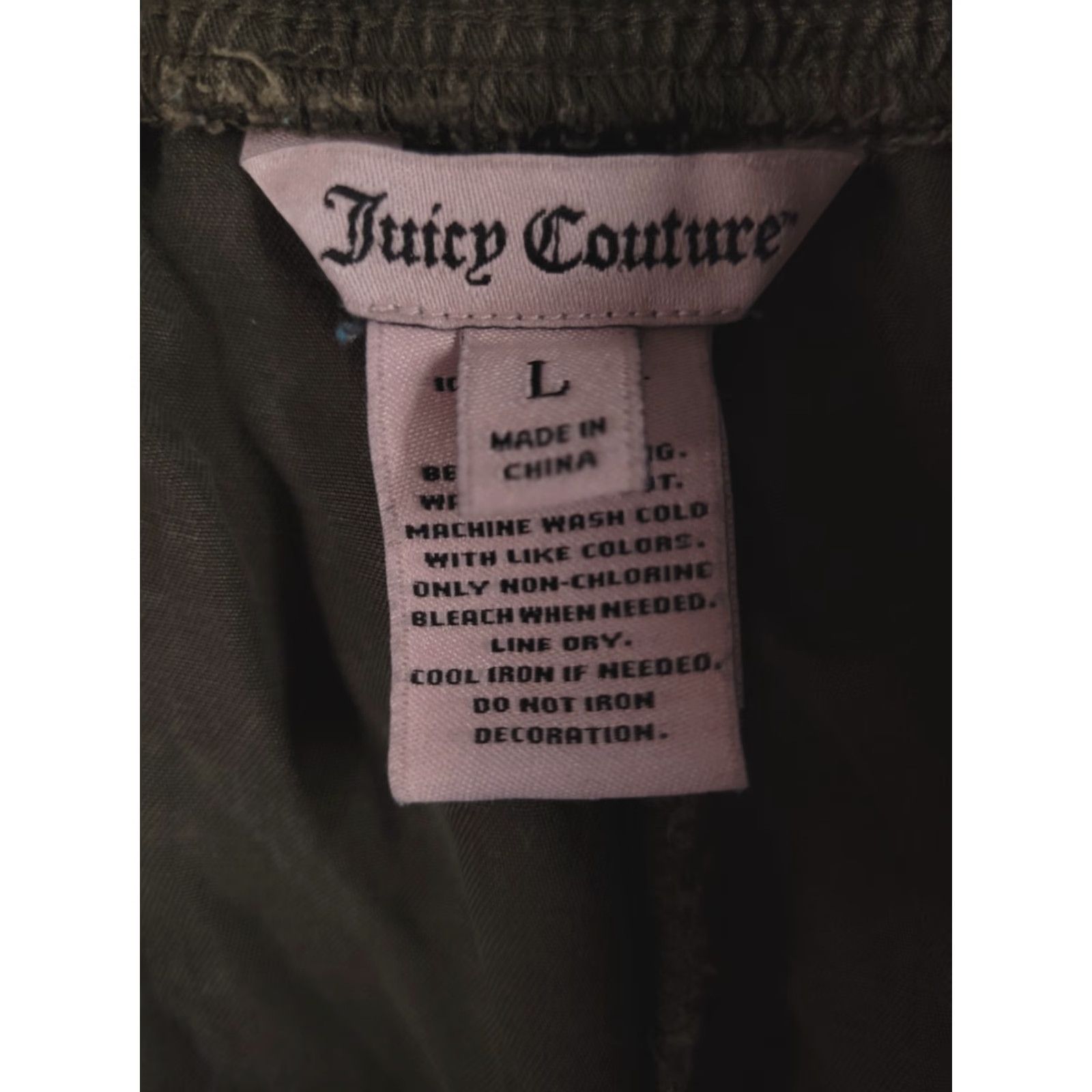 Juicy Couture Juicy Couture Pants Womens Large Green 100% Lyocell Olive Jogger Crop Size 36" / US 14 / IT 50 - 3 Thumbnail