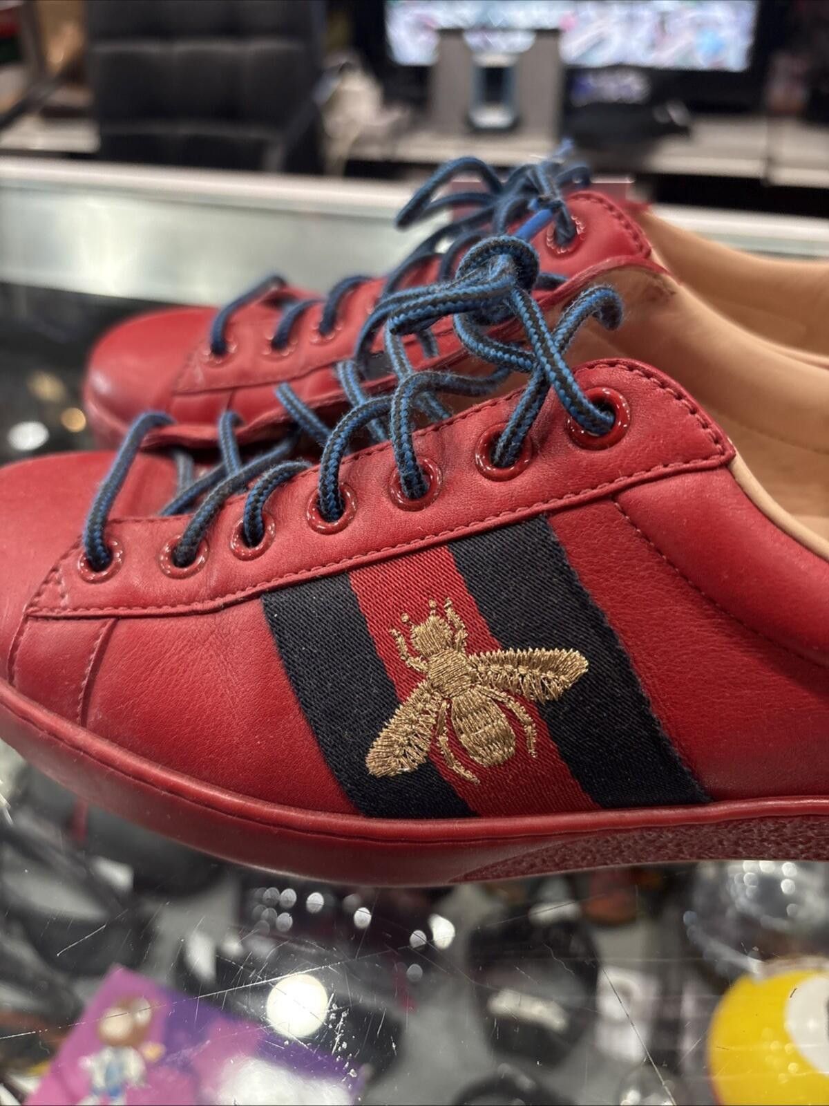 Gucci Men’s Leather Ace Bee Gucci Shoes Size US 5.5 / EU 38 - 4 Thumbnail