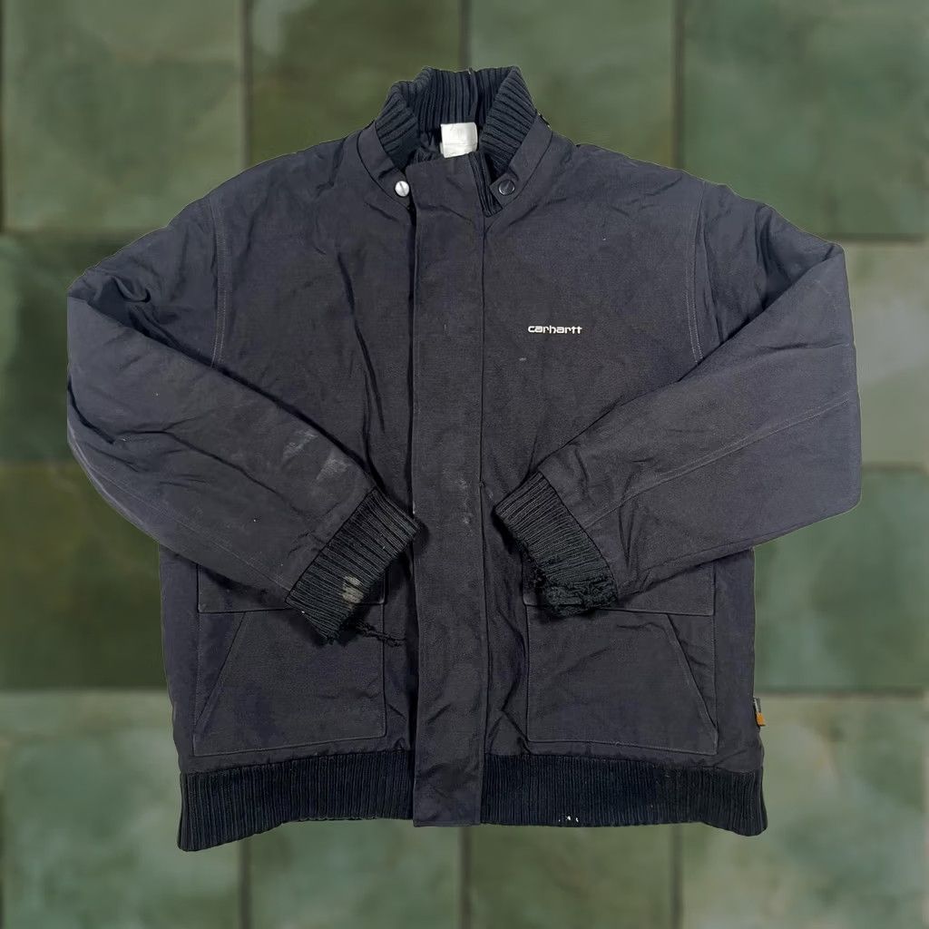 Carhartt Carhartt Jacket Mens Black Bomber Full Zip Quilted Insulated Workwear 2XL Size US XXL / EU 58 / 5 - 1 Thumbnail