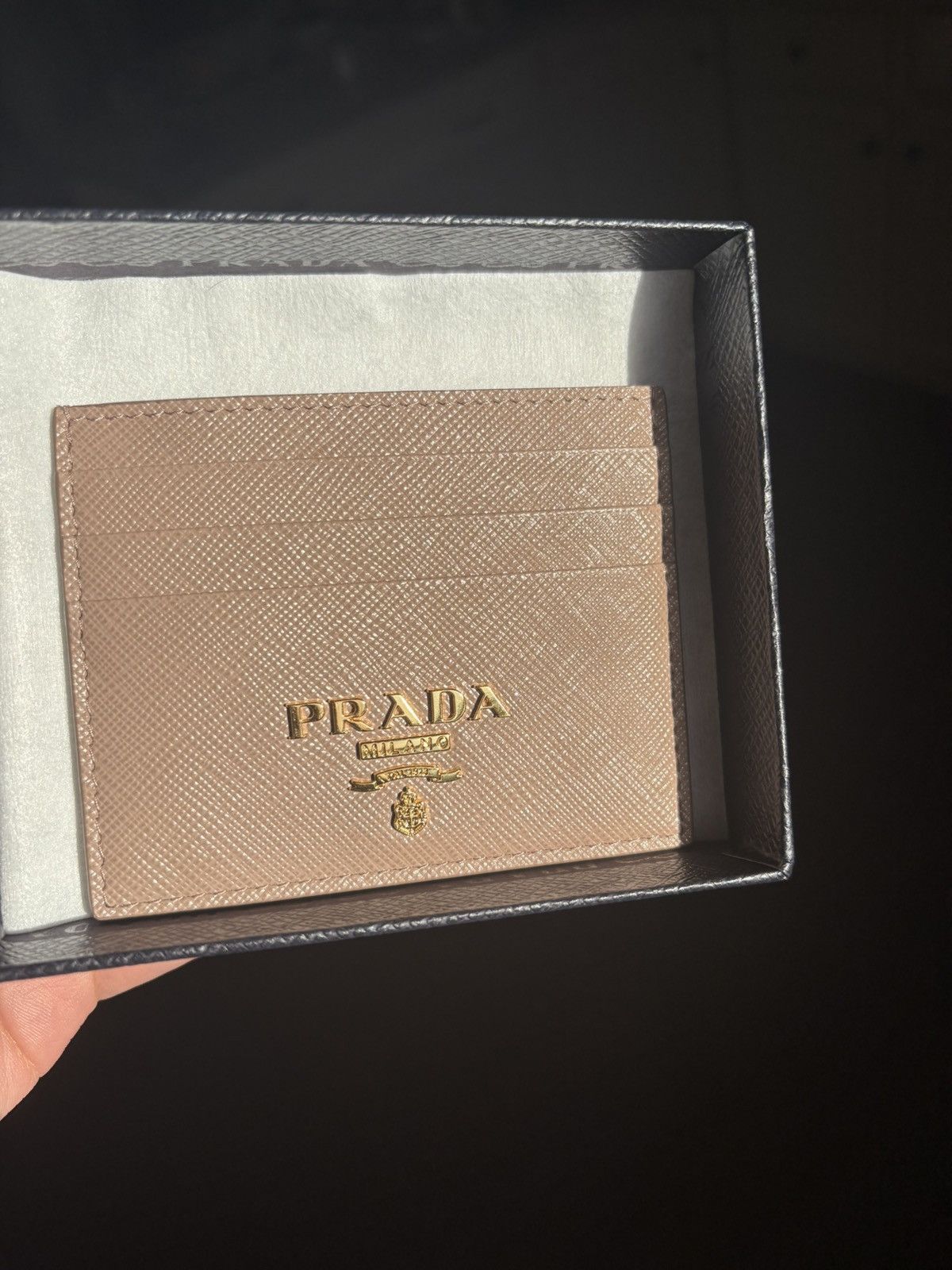 Prada Saffiano Leather Card Holder Size ONE SIZE - 4 Thumbnail