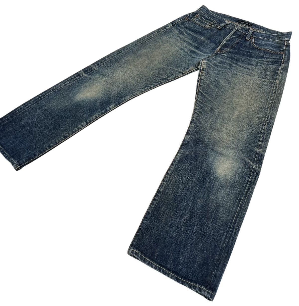 Tomorrowland Vintage Tomorrowland Mud Wash Selvedge Jeans Size 29" - 3 Thumbnail