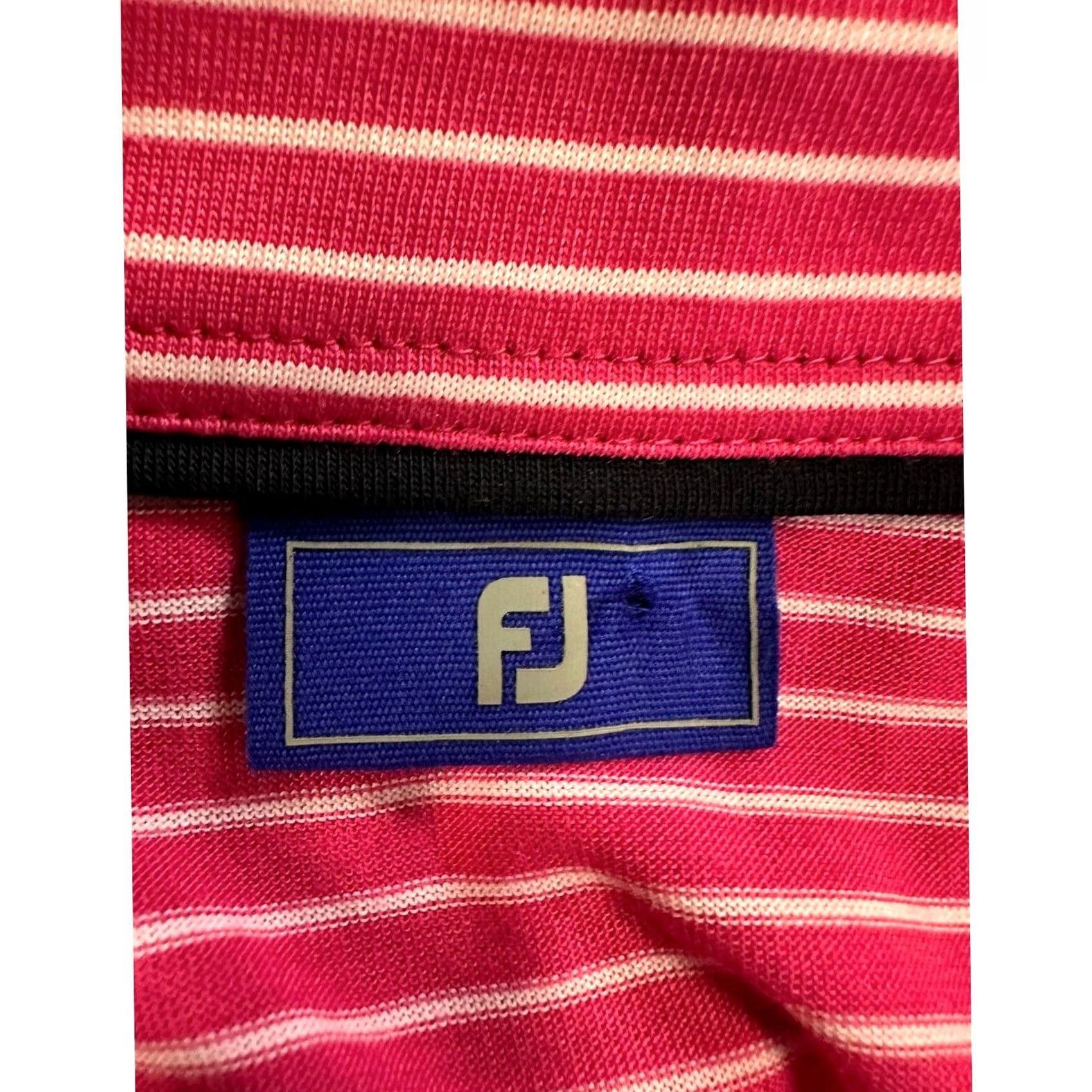 Footjoy FootJoy FJ Shirt Men Medium Pink Pinstripe Polo Golf Rugby Athletic Short Sleeve Size US M / EU 48-50 / 2 - 4 Thumbnail