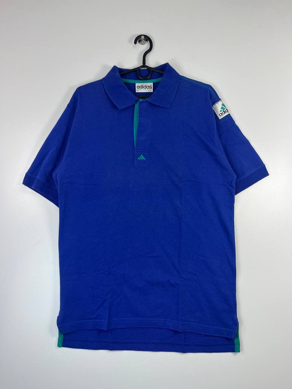 Adidas Adidas Equipment Polo Shirt 90s Blue Vintage Trefoil Size L Size US L / EU 52-54 / 3 - 1 Thumbnail