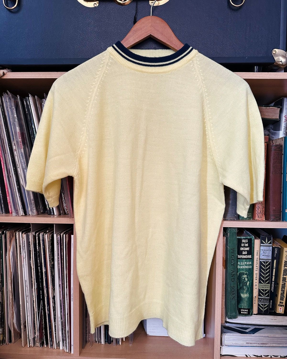 JCPenney × Towncraft × Vintage Vintage Towncraft striped mock ringer knit sweater shirt Size US L / EU 52-54 / 3 - 1 Thumbnail